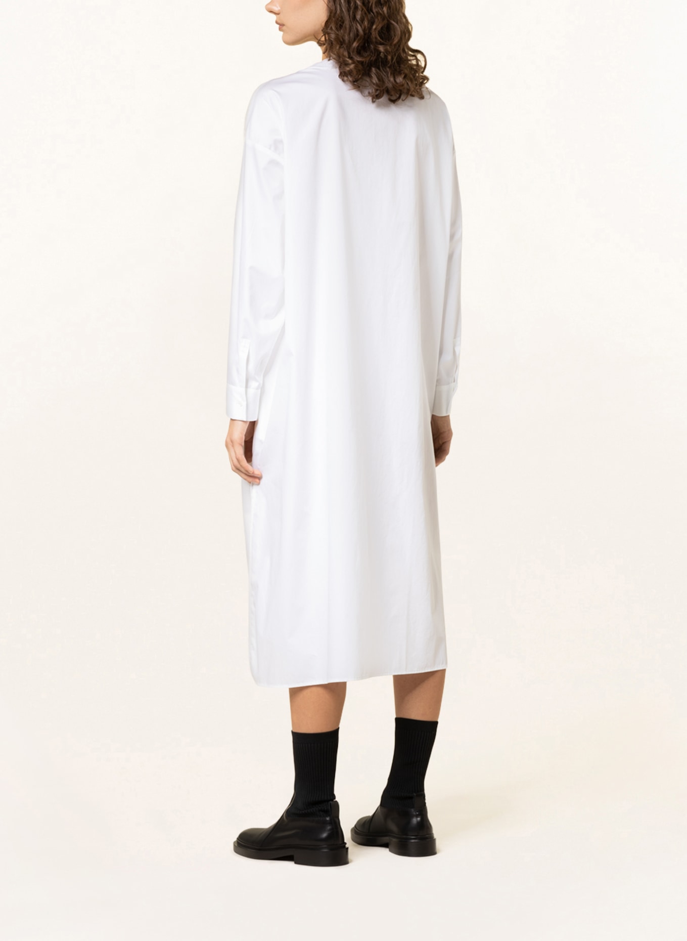 FABIANA FILIPPI Dress in mixed materials, Color: ECRU/ WHITE (Image 3)
