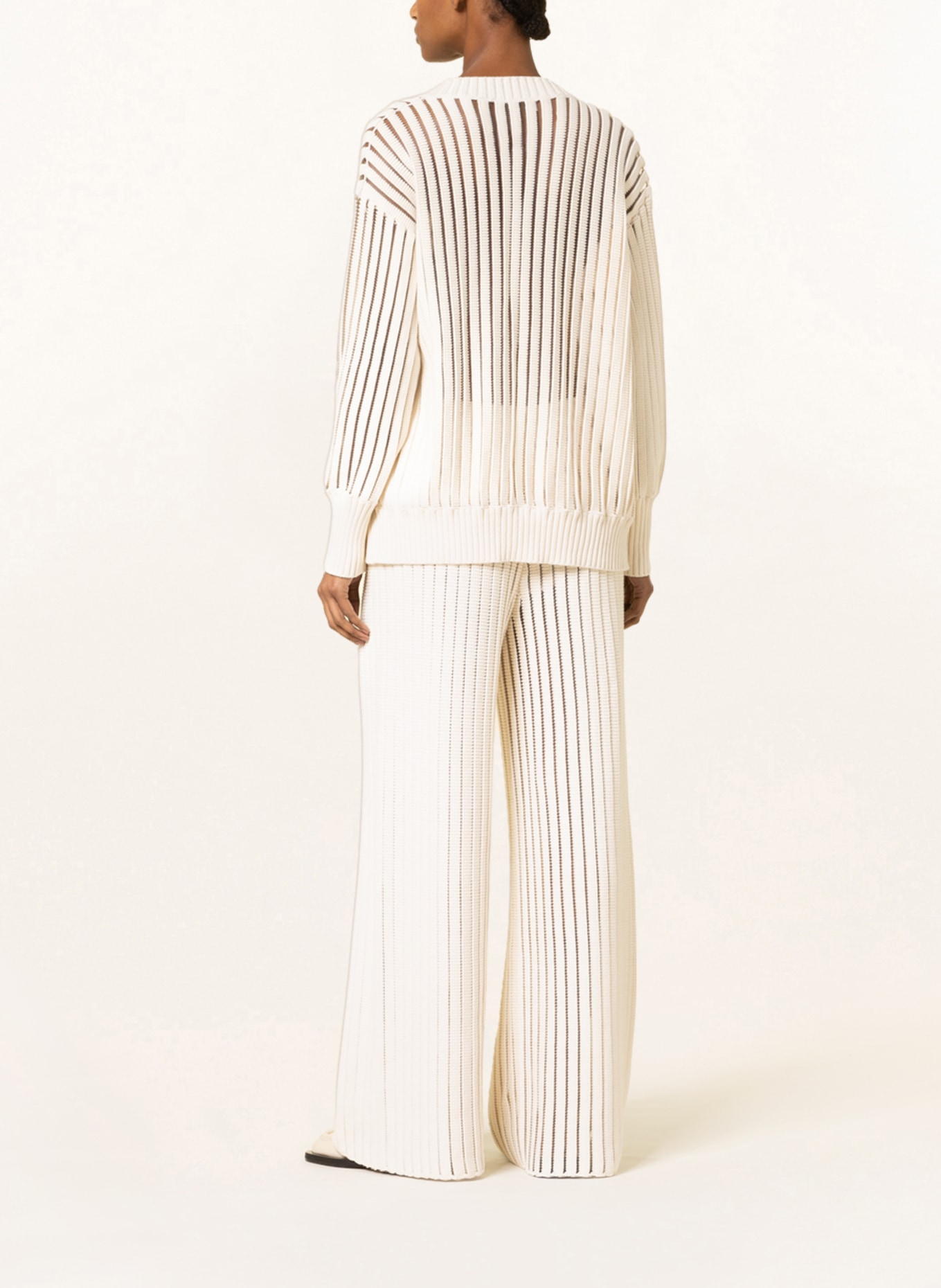 FABIANA FILIPPI Knit trousers, Color: WHITE (Image 3)