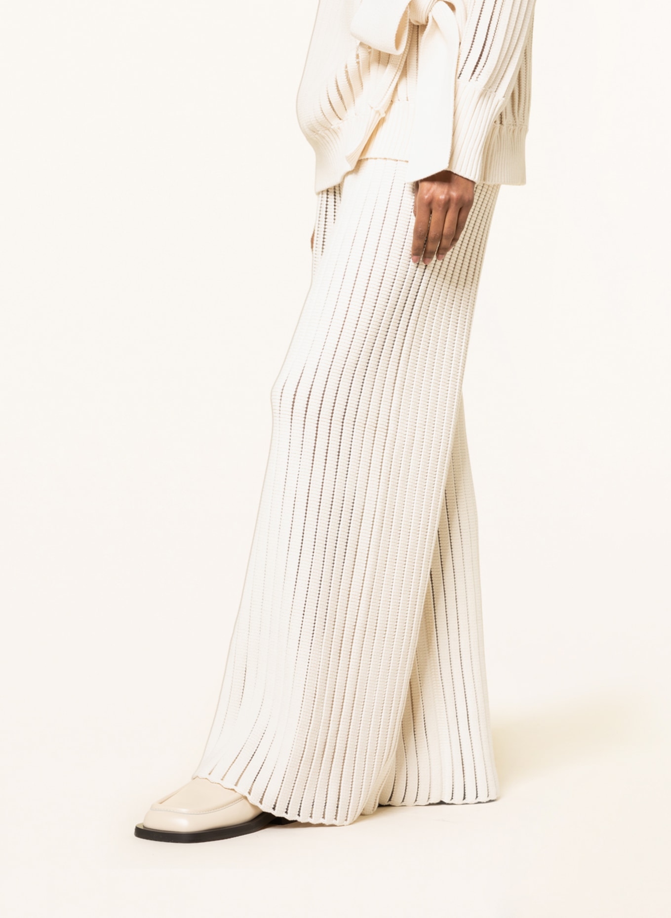 FABIANA FILIPPI Knit trousers, Color: WHITE (Image 5)