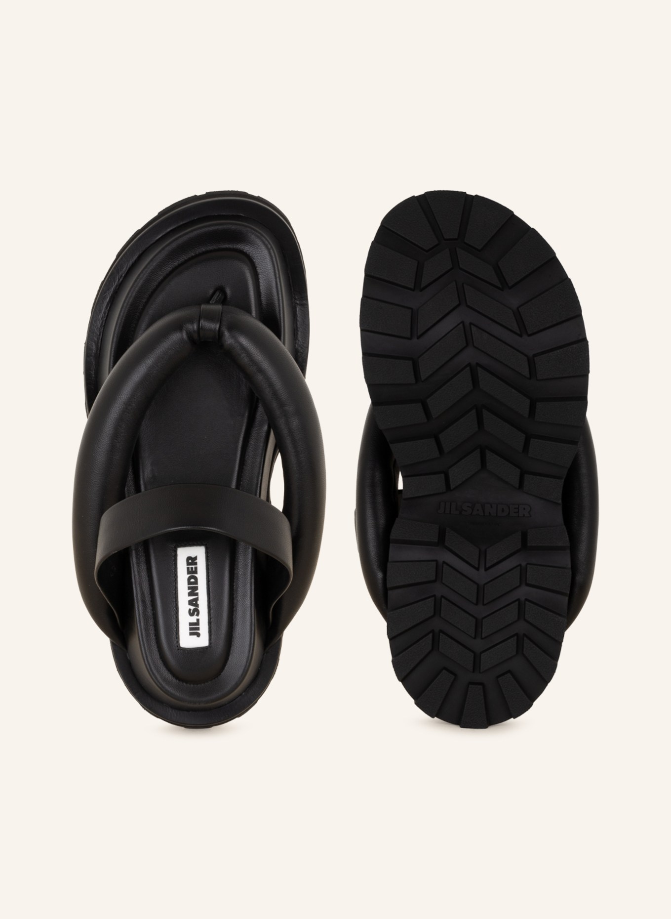 JIL SANDER Flip flops , Color: BLACK (Image 5)