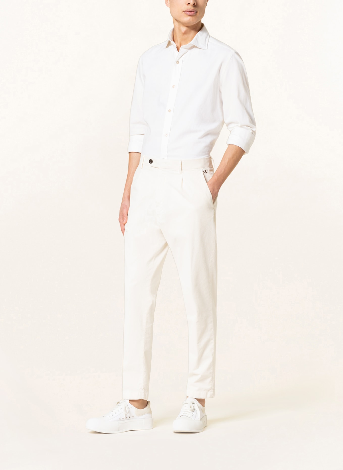 LUIGI BORRELLI Shirt slim fit , Color: WHITE (Image 2)