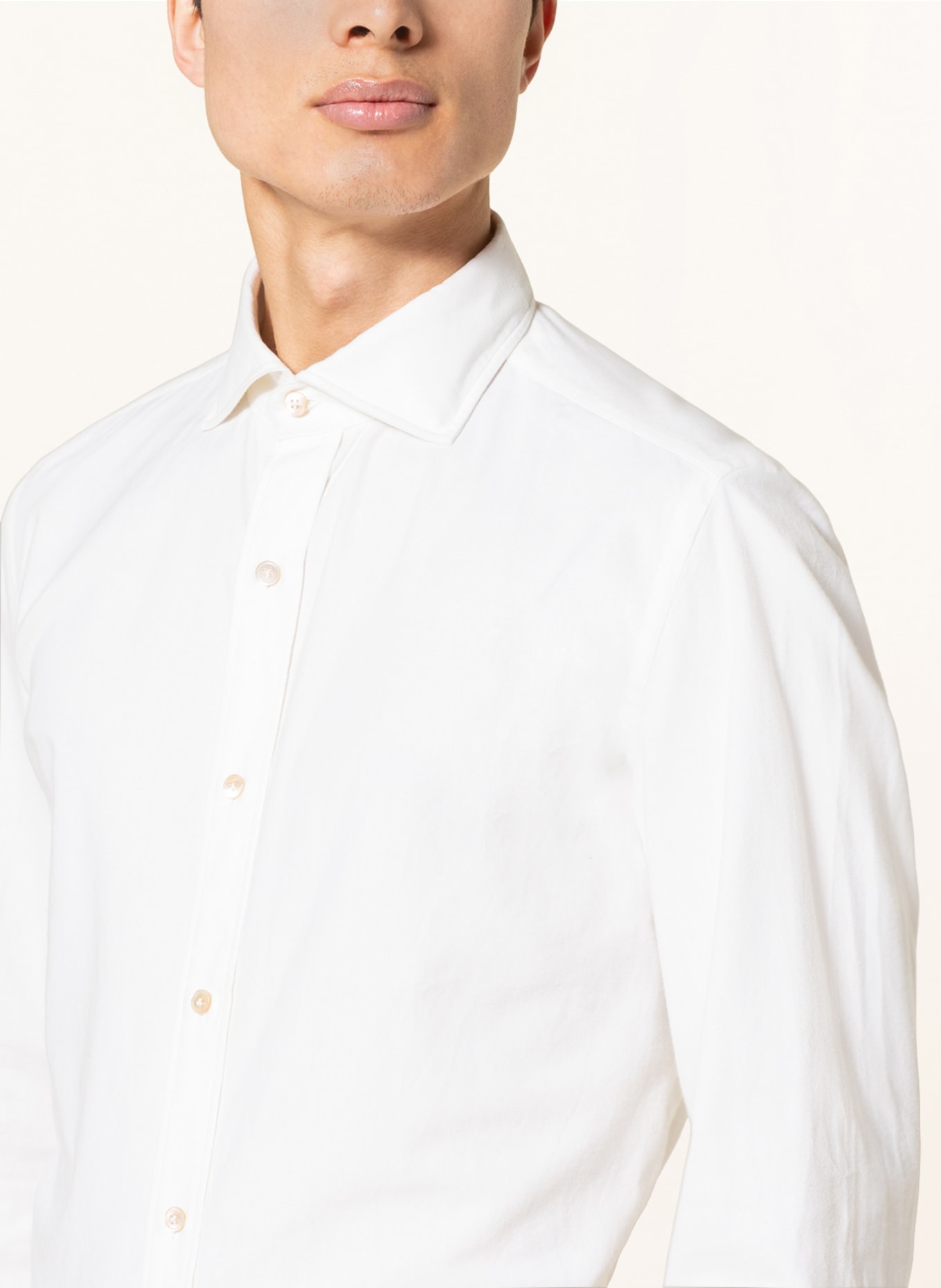 LUIGI BORRELLI Shirt slim fit , Color: WHITE (Image 4)