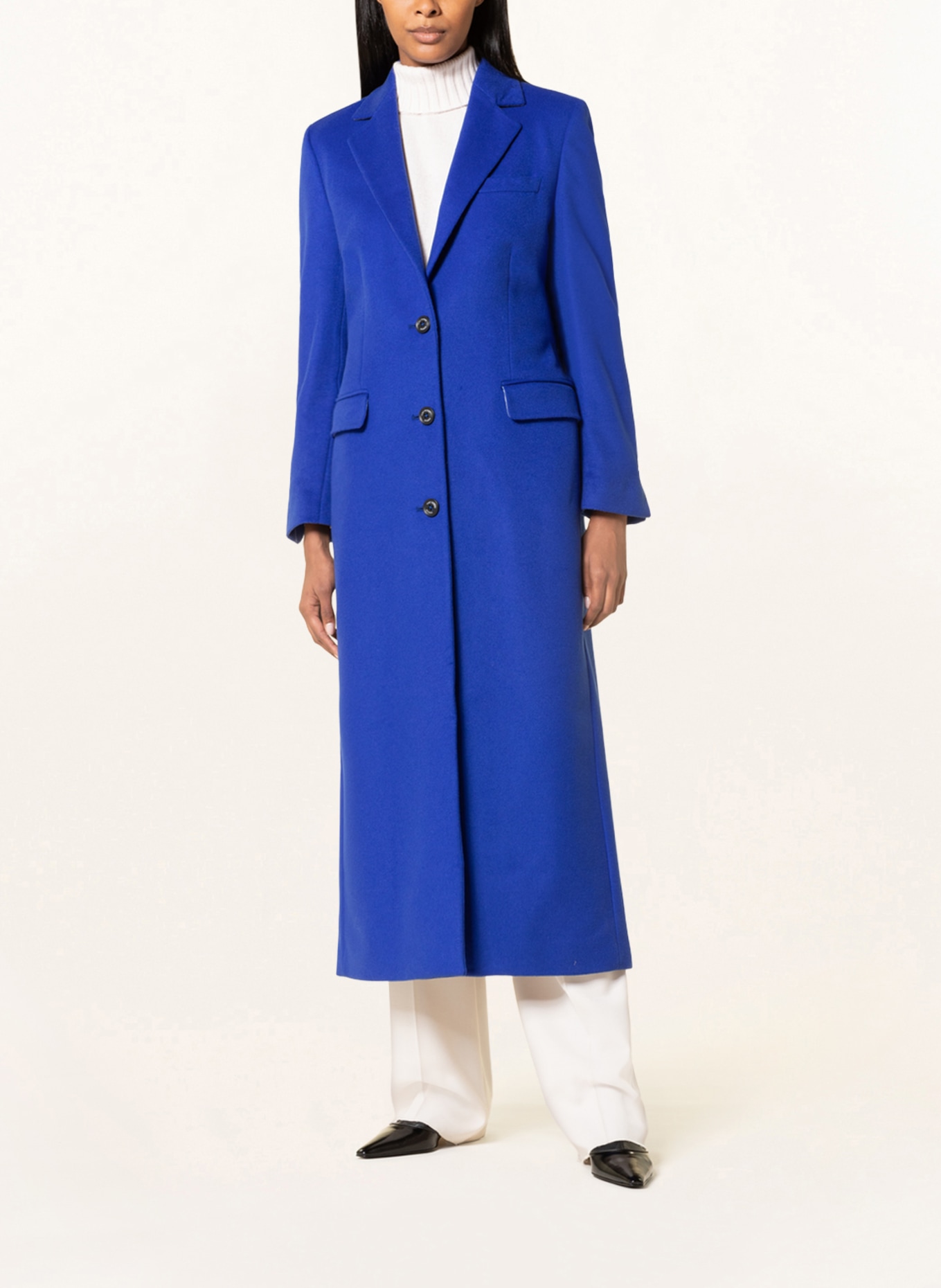 VIKY RADER STUDIO Wool coat JULIA with cashmere, Color: BLUE (Image 2)