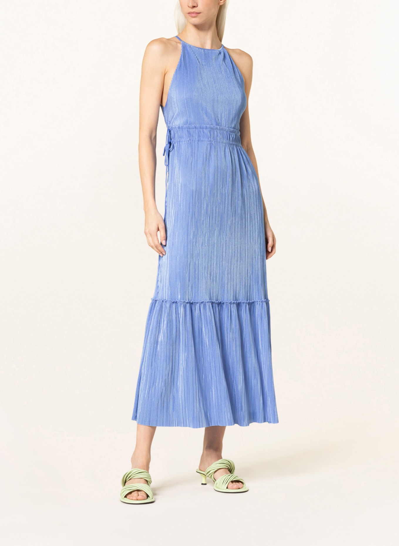 PATRIZIA PEPE Pleated dress, Color: BLUE (Image 2)