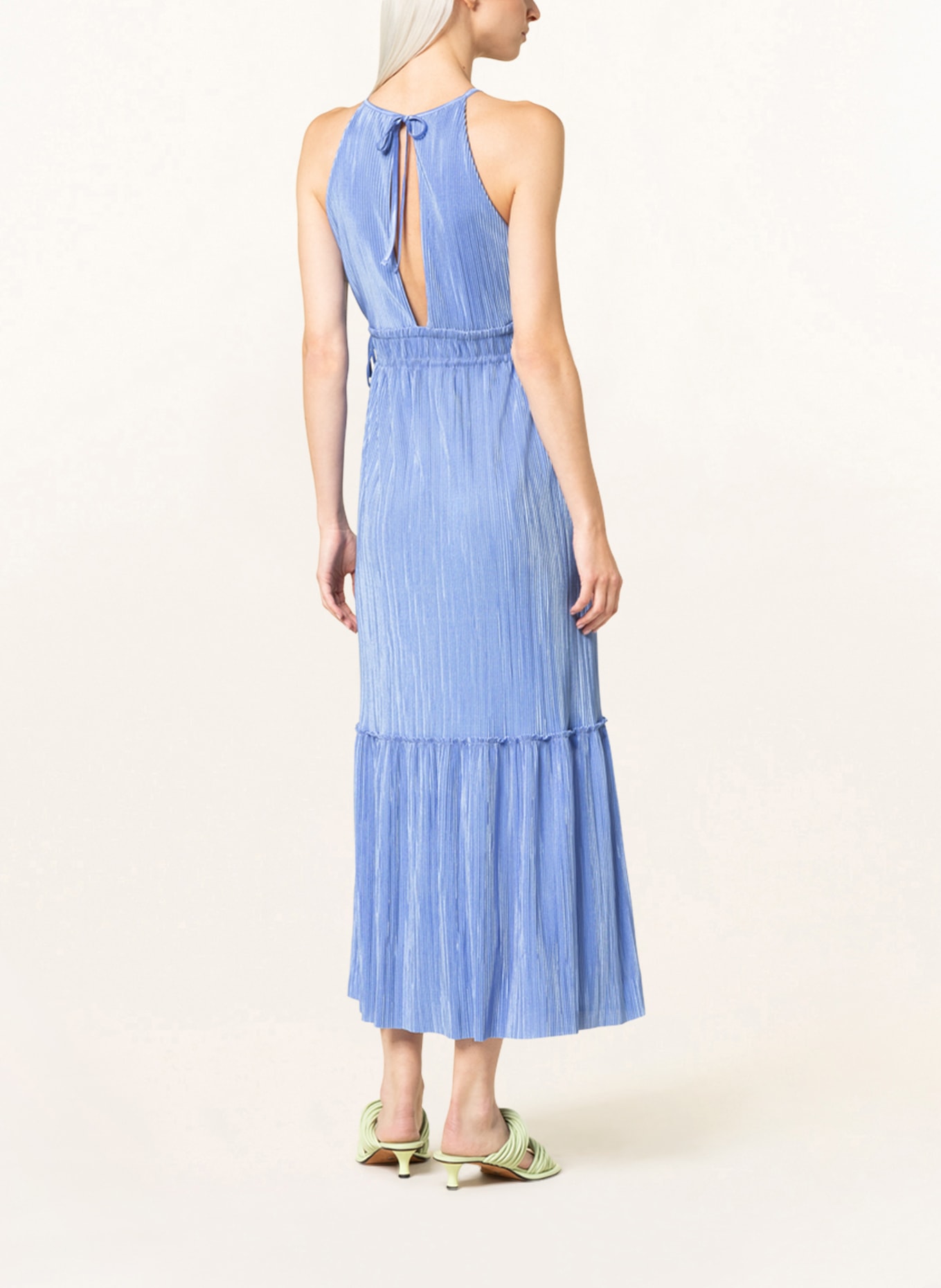 PATRIZIA PEPE Pleated dress, Color: BLUE (Image 3)