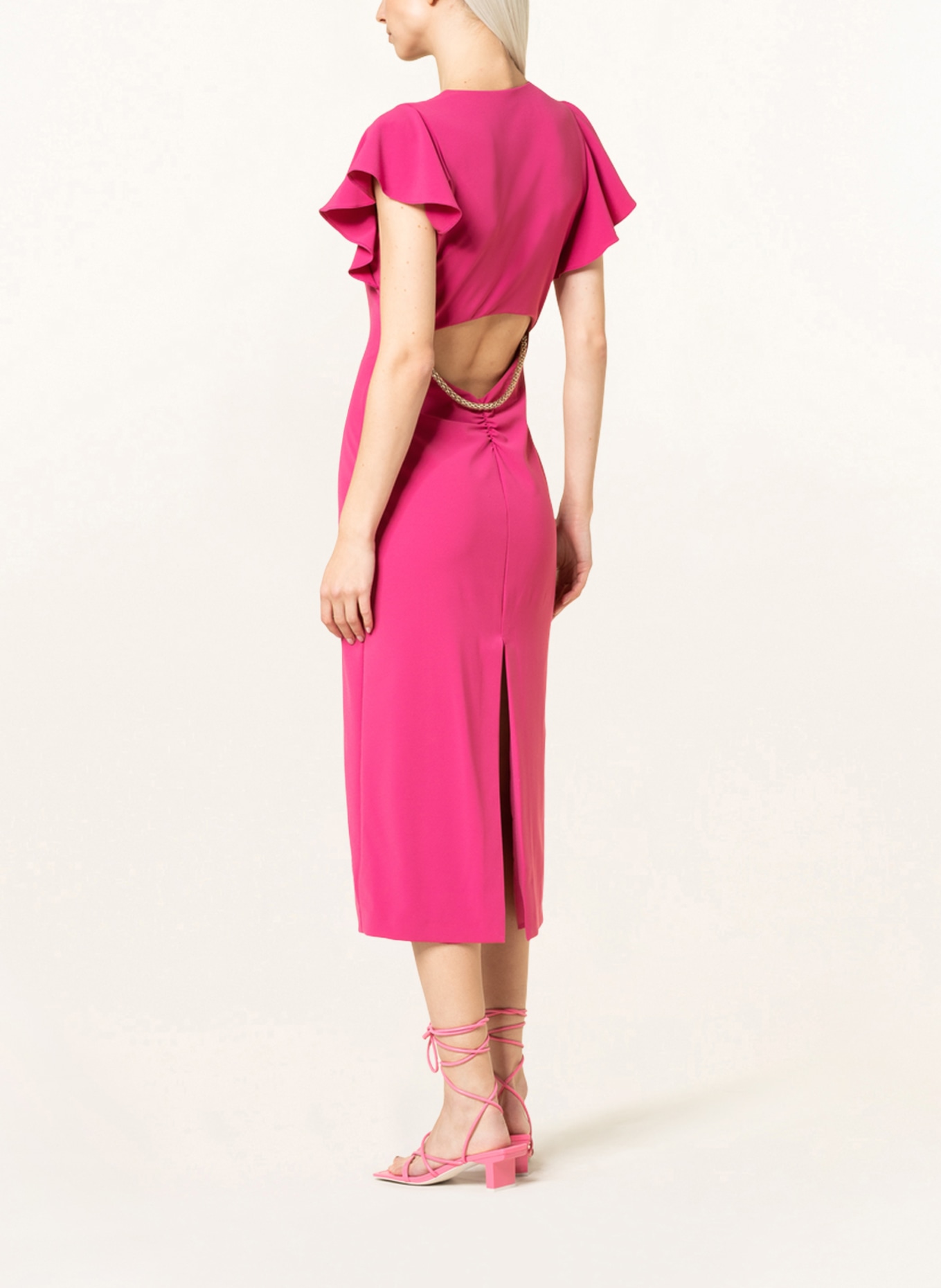PATRIZIA PEPE Kleid mit Cut-out, Farbe: FUCHSIA (Bild 3)