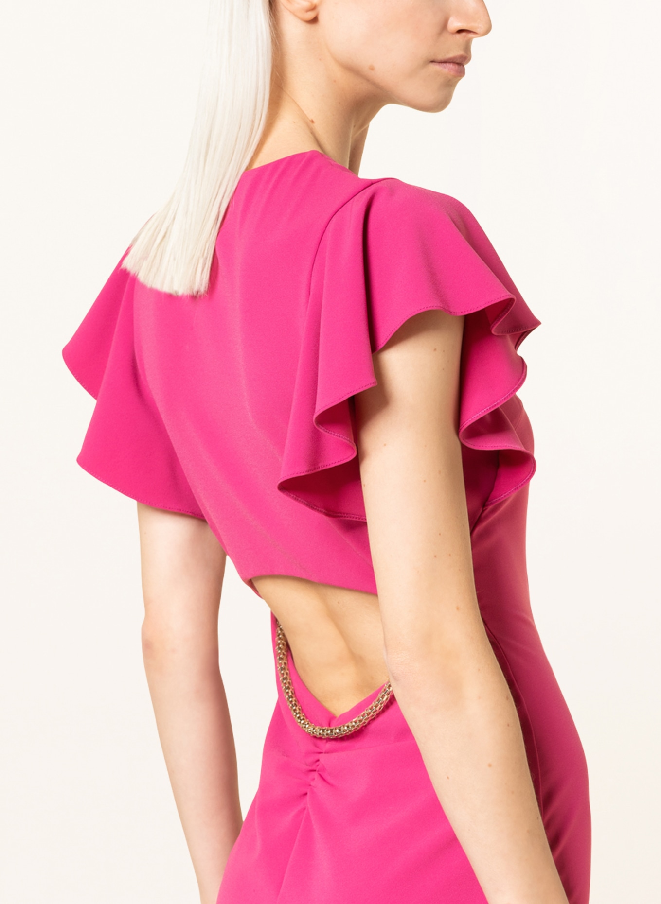 PATRIZIA PEPE Kleid mit Cut-out, Farbe: FUCHSIA (Bild 4)