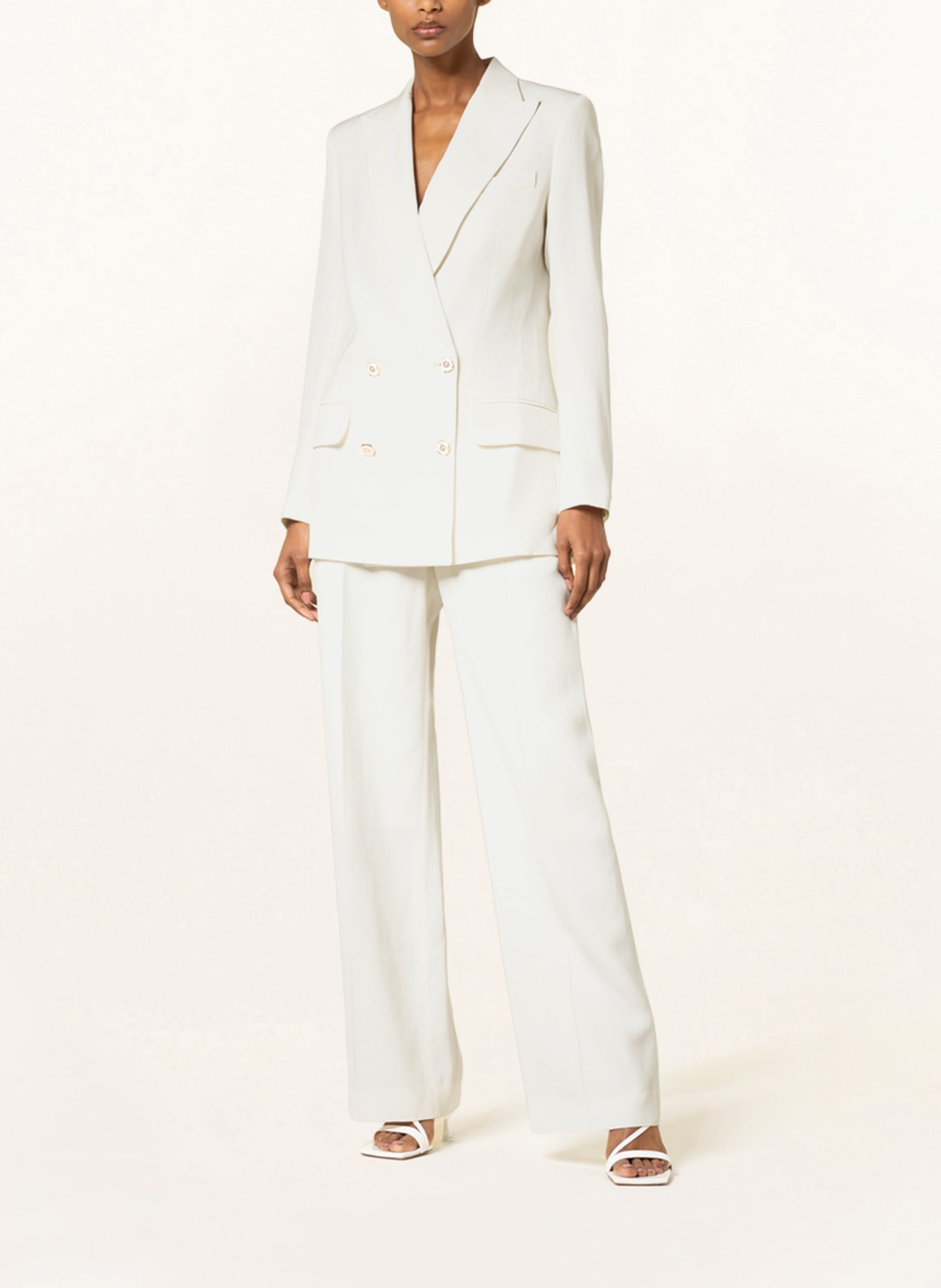 Casablanca Blazer with silk, Color: WHITE (Image 2)