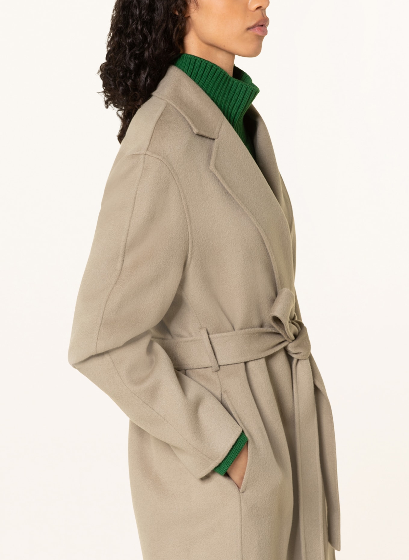 Arket belted hot sale wool coat