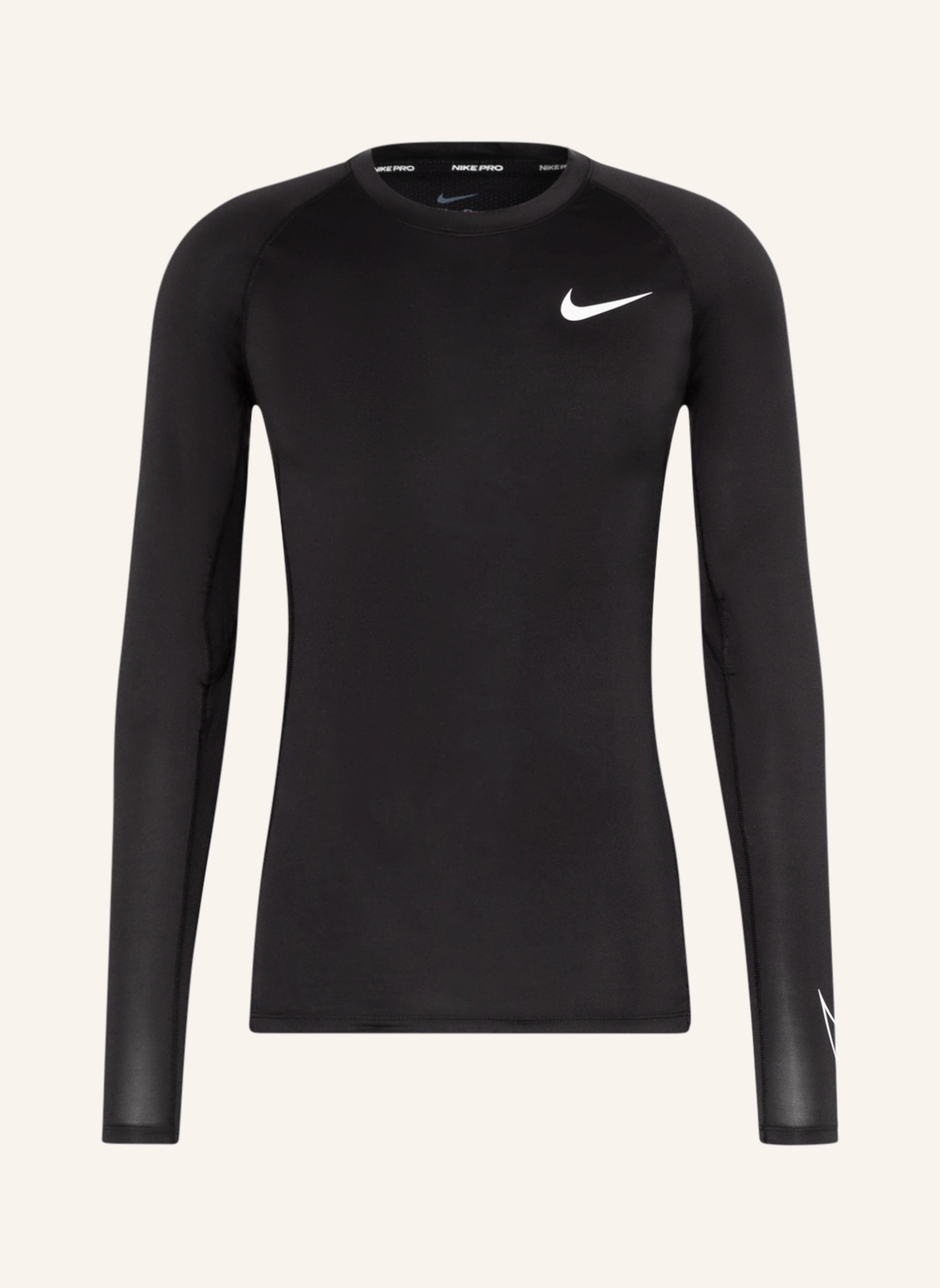 Nike Long sleeve shirt PRO DRI-FIT with mesh, Color: BLACK (Image 1)