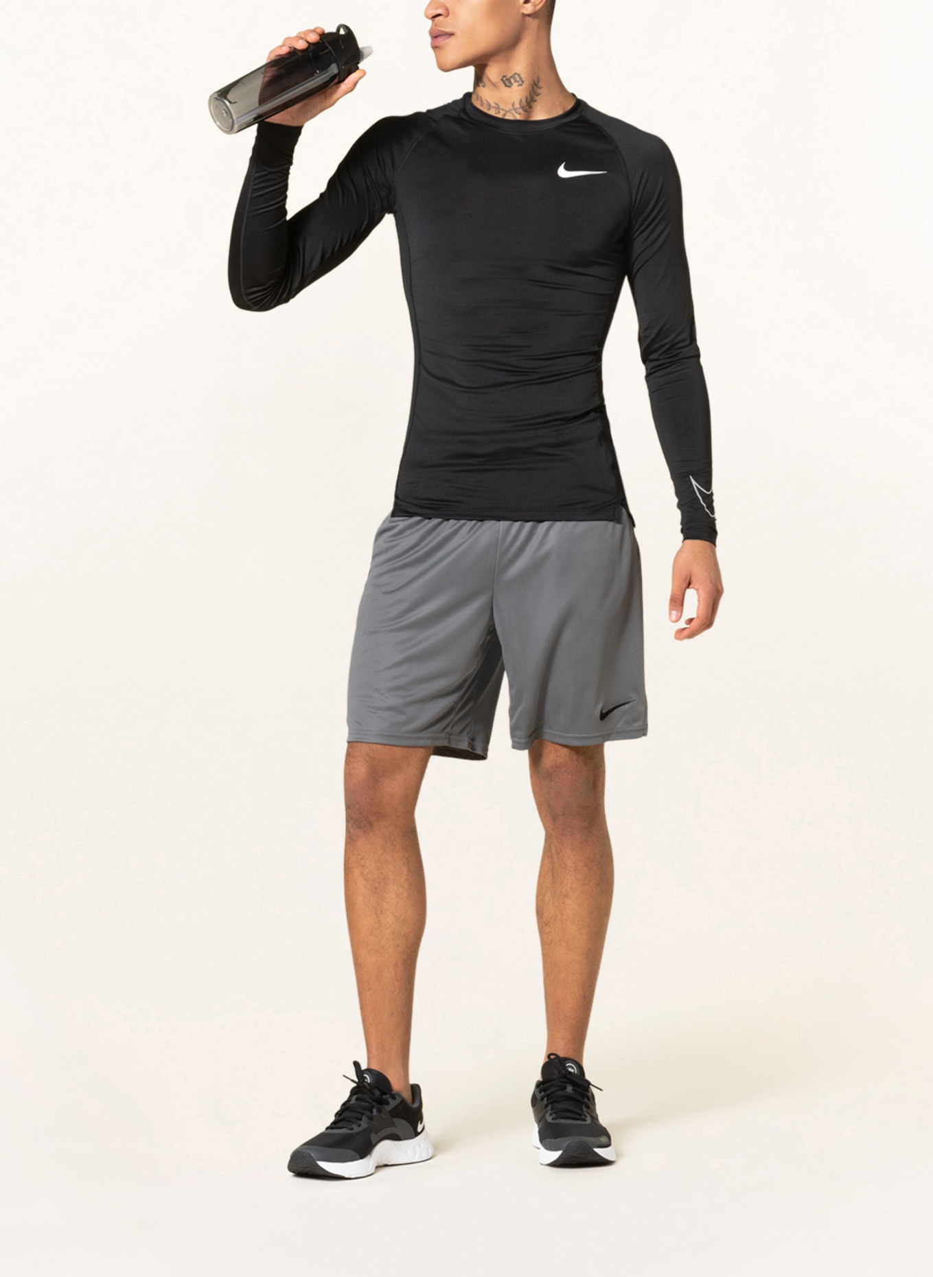 Nike Koszulka z długim rękawem PRO DRI-FIT z siateczką, Kolor: CZARNY (Obrazek 2)