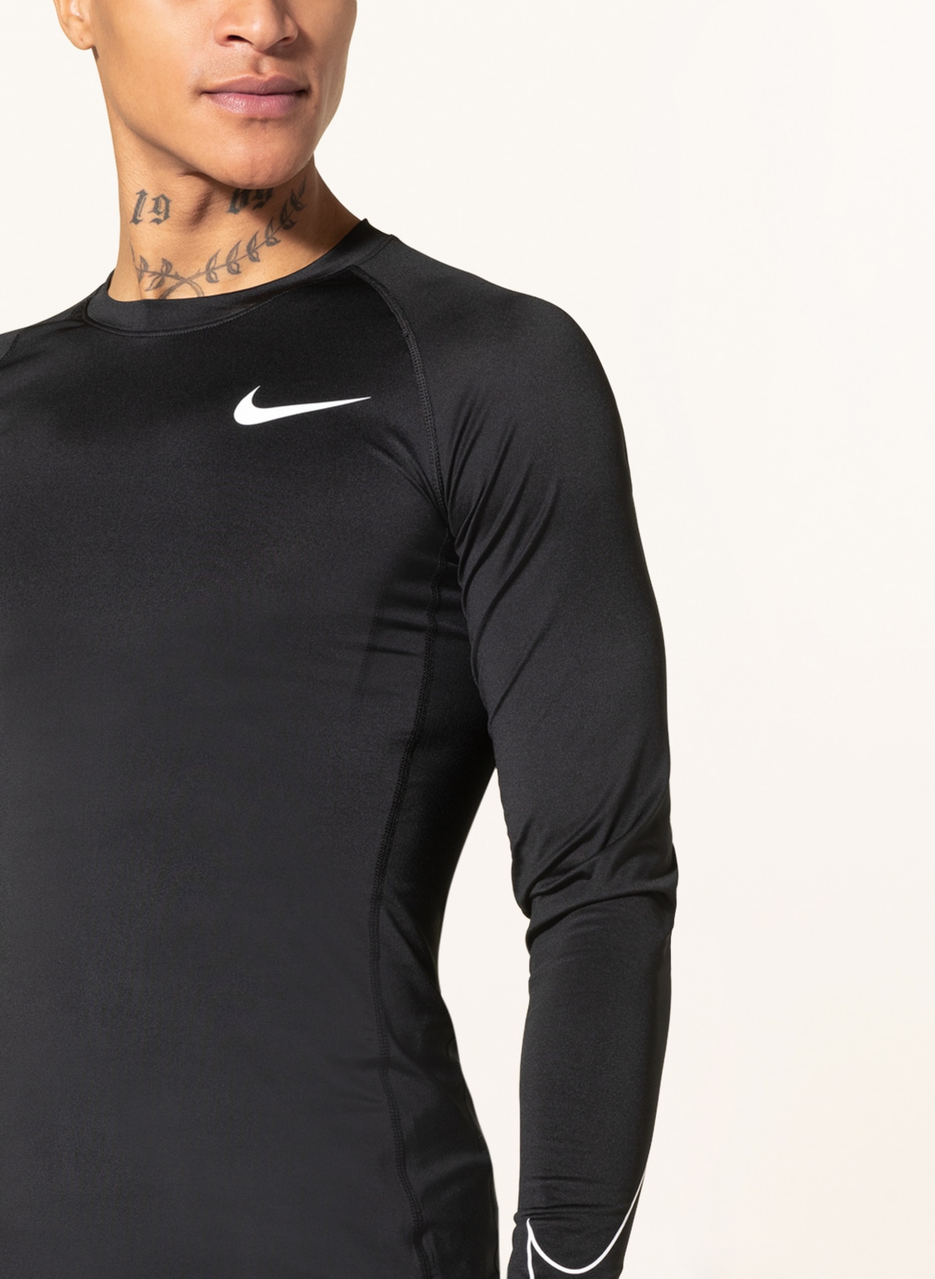 Nike Long sleeve shirt PRO DRI-FIT with mesh, Color: BLACK (Image 4)