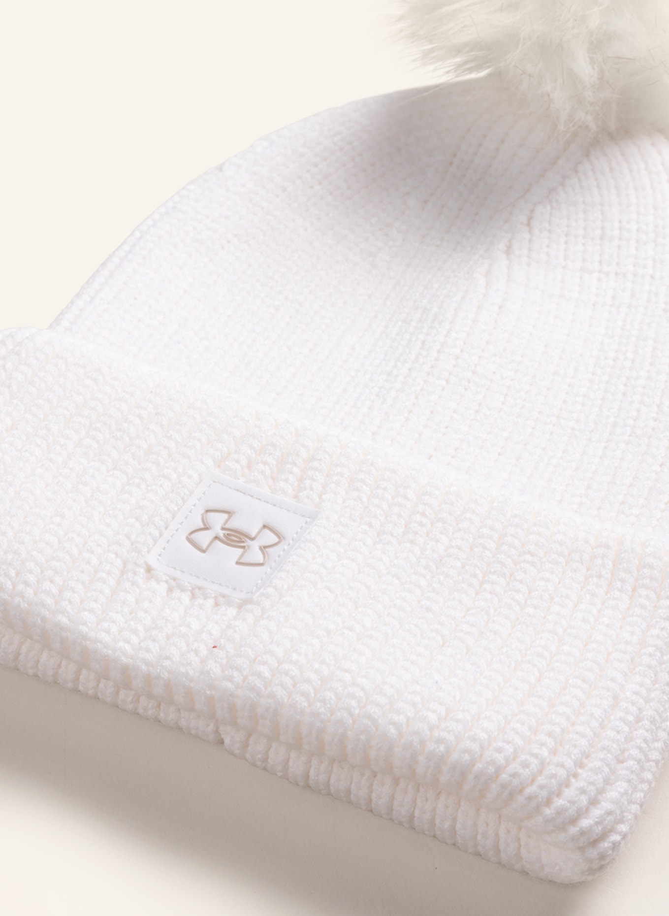 UNDER ARMOUR Multifunctional beanie, Color: WHITE (Image 2)
