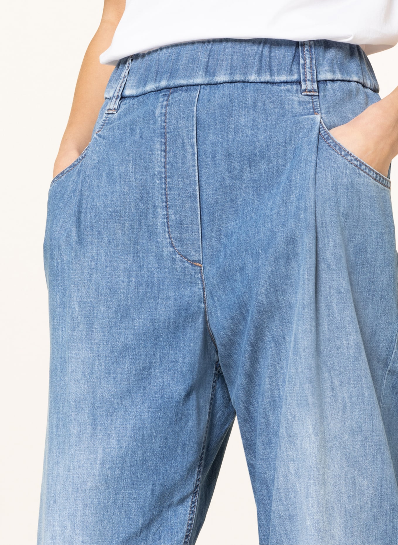 BRUNELLO CUCINELLI 7/8 jeans , Color: C8324 SOFT BLUE DENIM (Image 5)