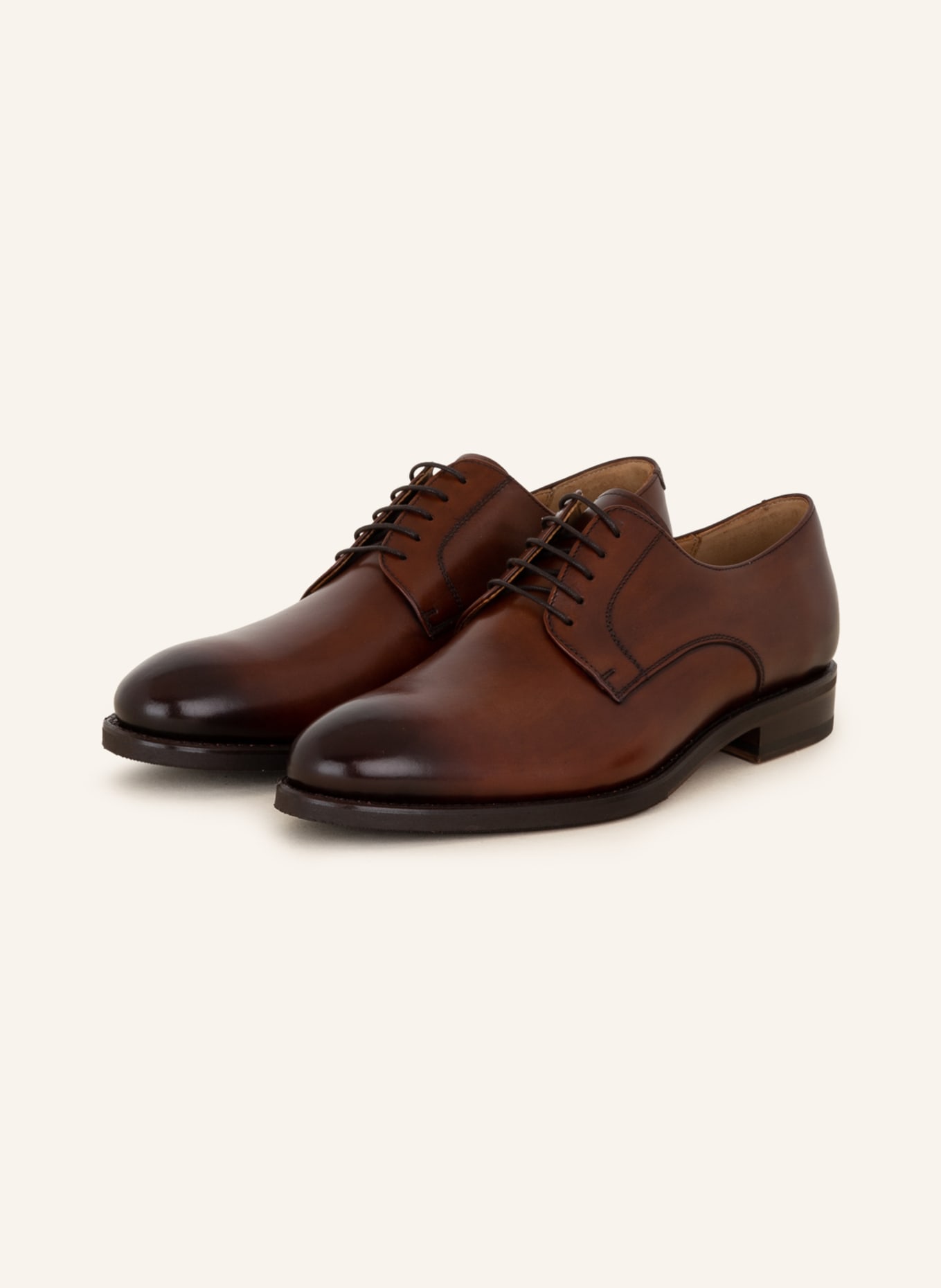 Cordwainer Lace-up Shoes MERSEY, Color: BROWN/ DARK BROWN (Image 1)