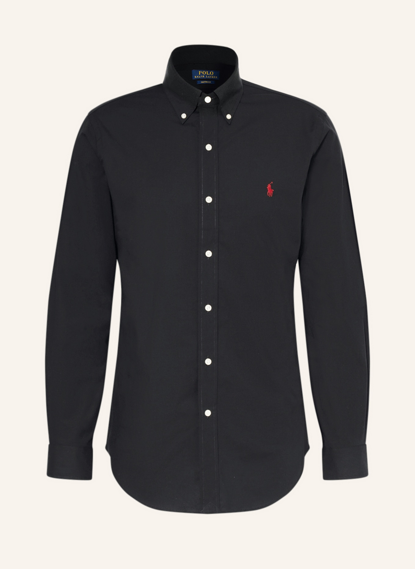 POLO RALPH LAUREN Koszula custom fit: CZARNY