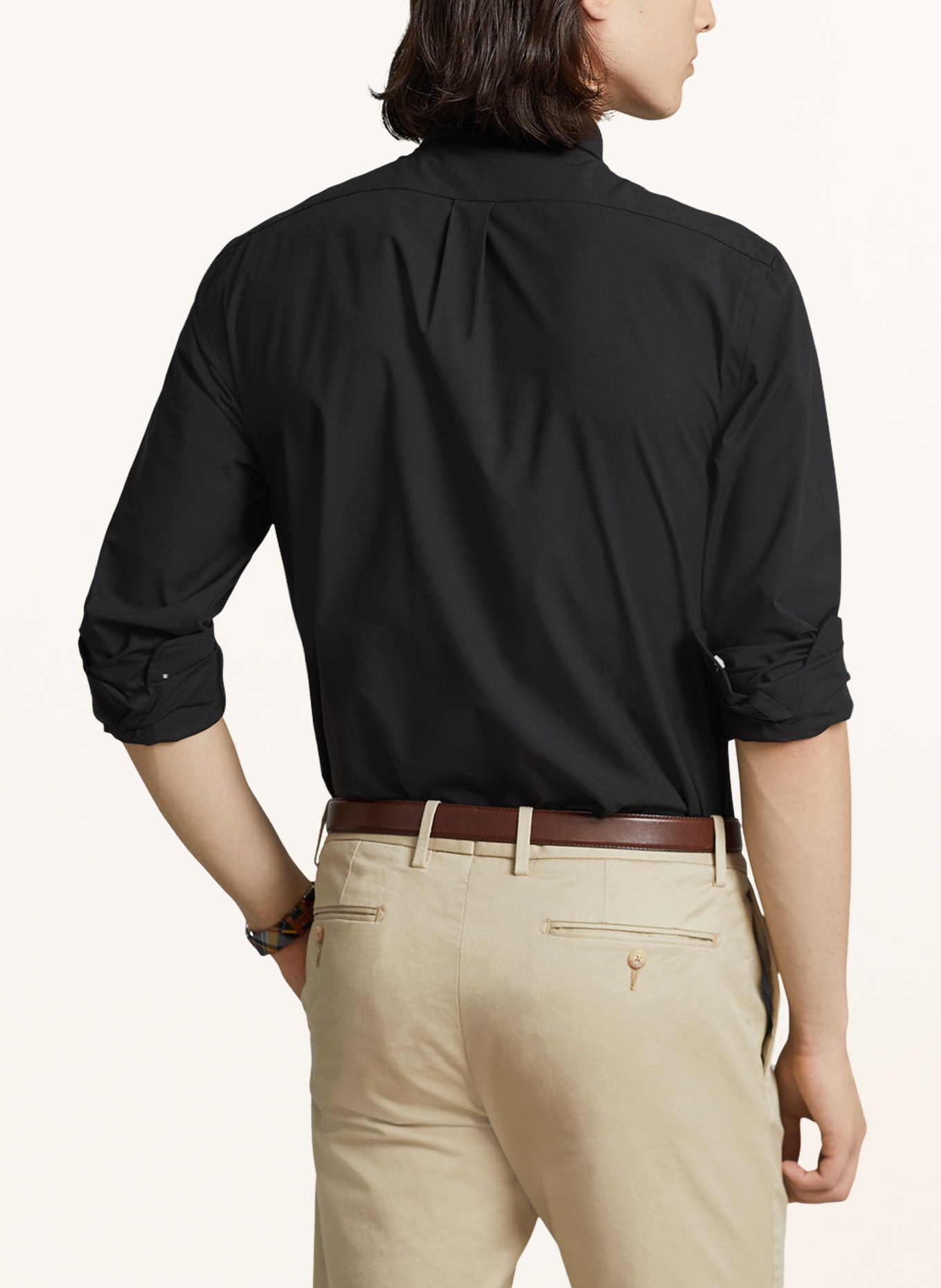 POLO RALPH LAUREN Koszula custom fit: CZARNY