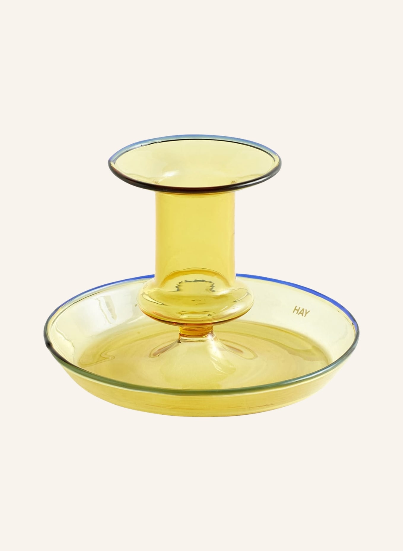 HAY Kerzenhalter FLARE, Farbe: GELB (Bild 1)