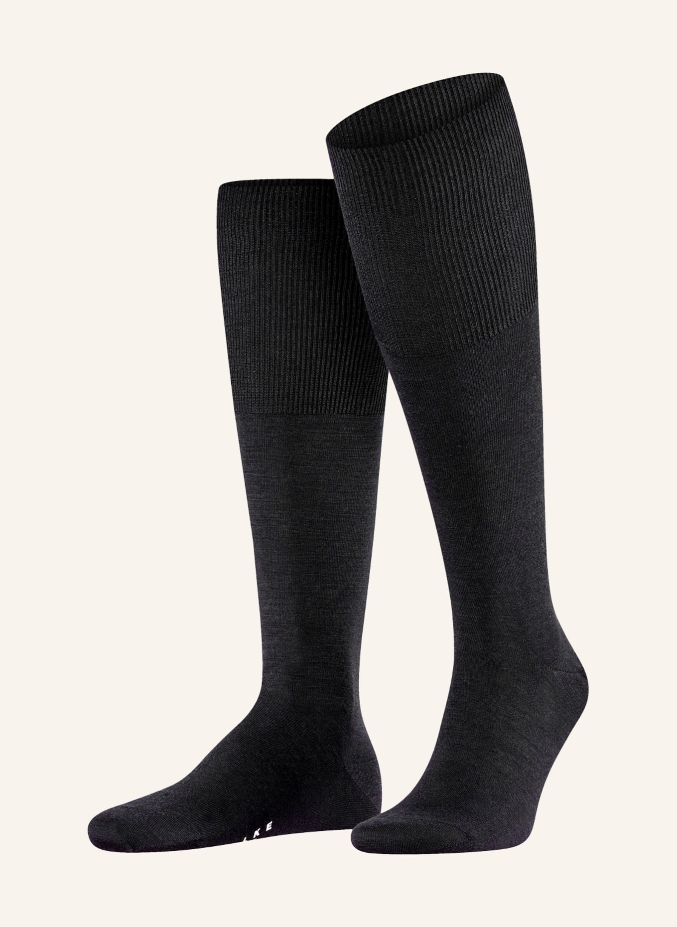 FALKE Knee-high socks AIRPORT , Color: 3000 BLACK	 (Image 1)