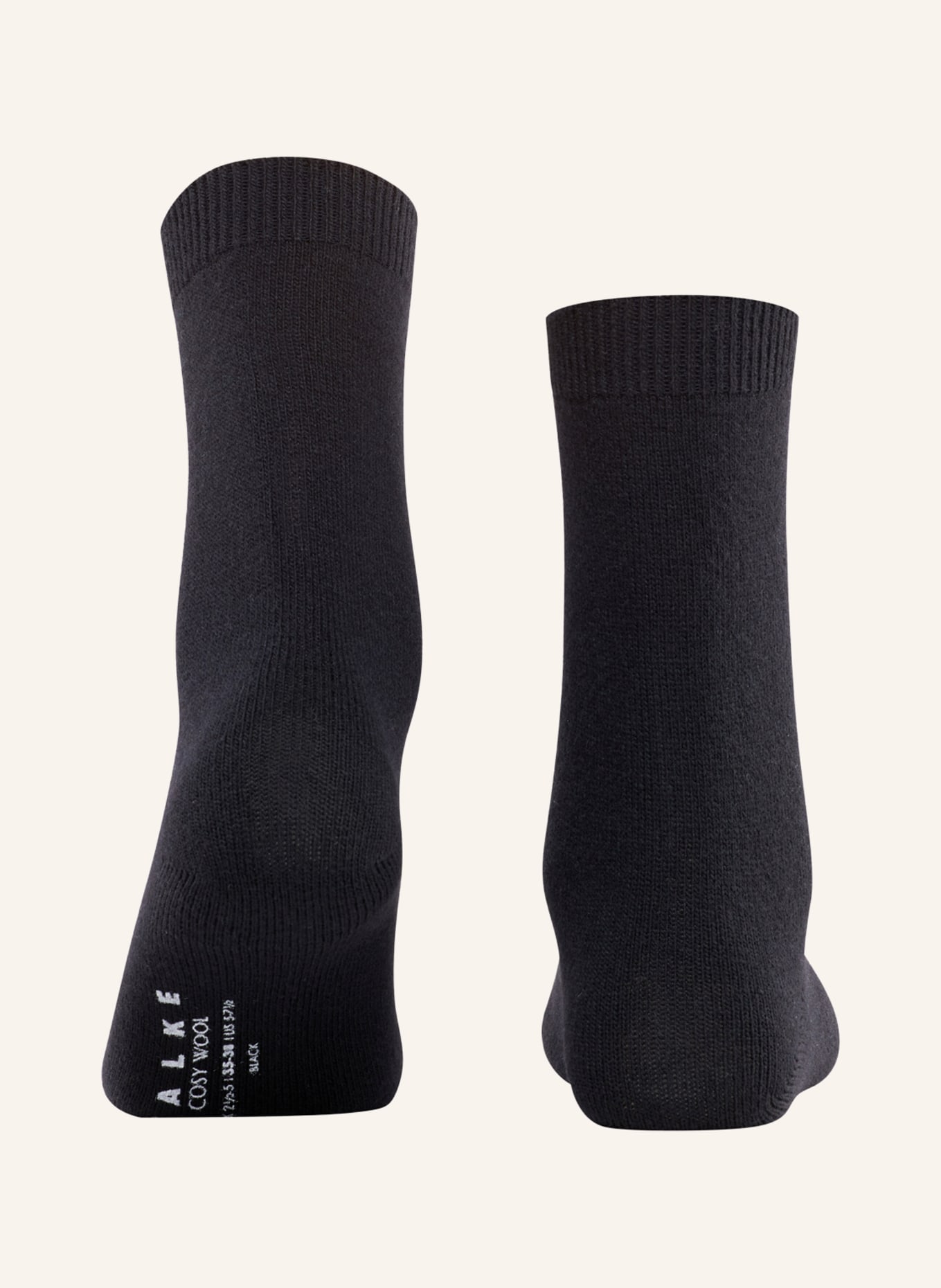 FALKE Socken COSY WOOL mit Merinowolle , Farbe: 3009 BLACK (Bild 2)