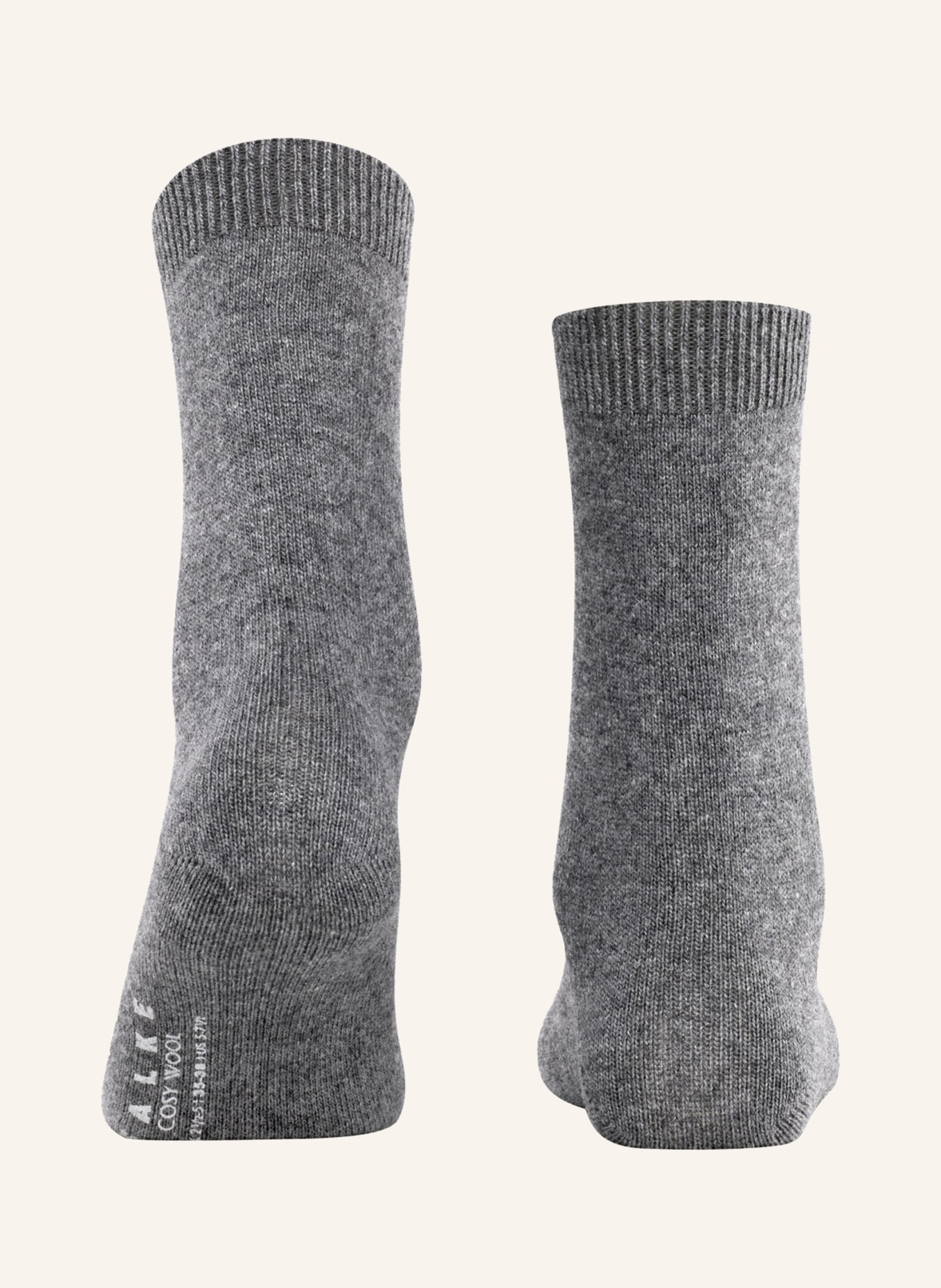 FALKE Socken COSY WOOL mit Merinowolle , Farbe: 3399 GREYMIX (Bild 2)