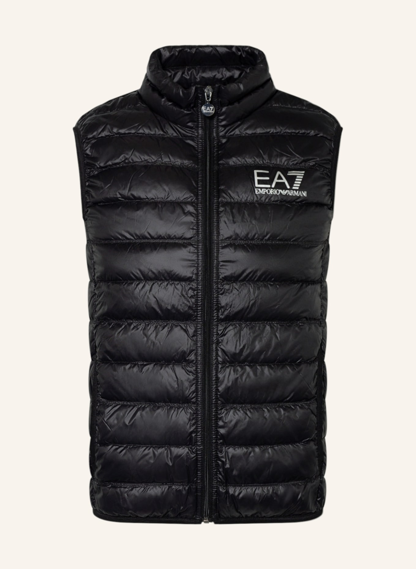 EA7 EMPORIO ARMANI Lightweight down vest, Color: BLACK (Image 1)