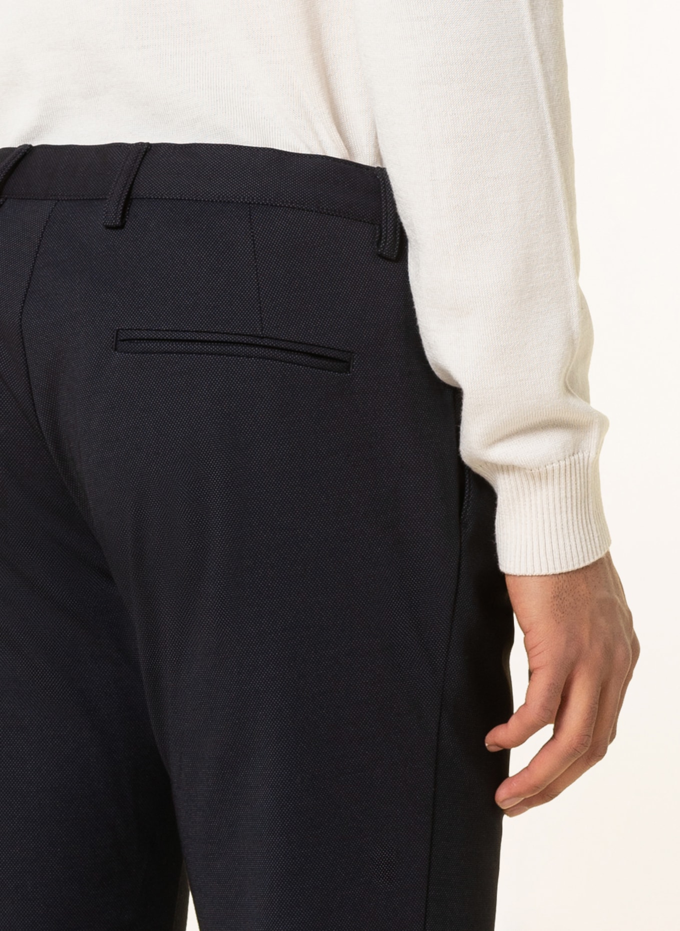 PAUL Spodnie garniturowe slim fit, Kolor: GRANATOWY (Obrazek 7)