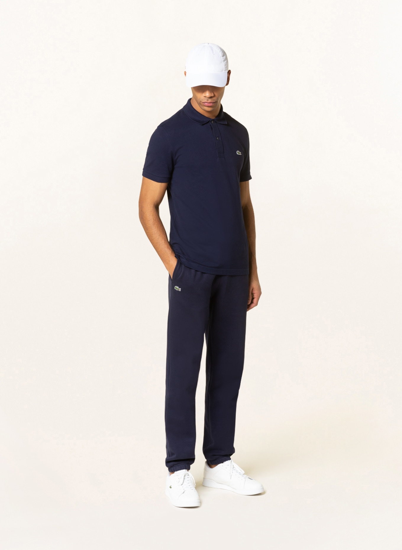 LACOSTE Piqué-Poloshirt Slim Fit, Farbe: DUNKELBLAU (Bild 2)