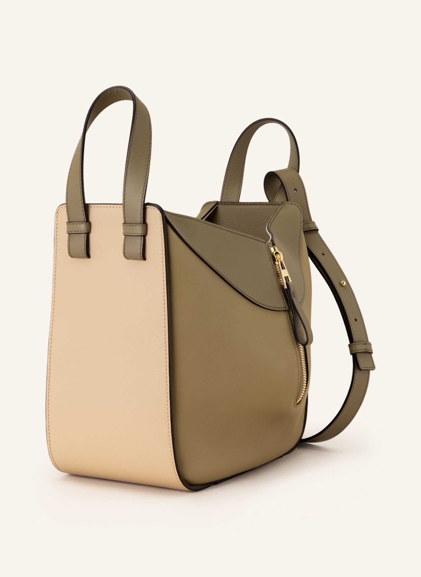 LOEWE Handbag HAMMOCK SMALL, Color: LIGHT GREEN/ BEIGE (Image 2)