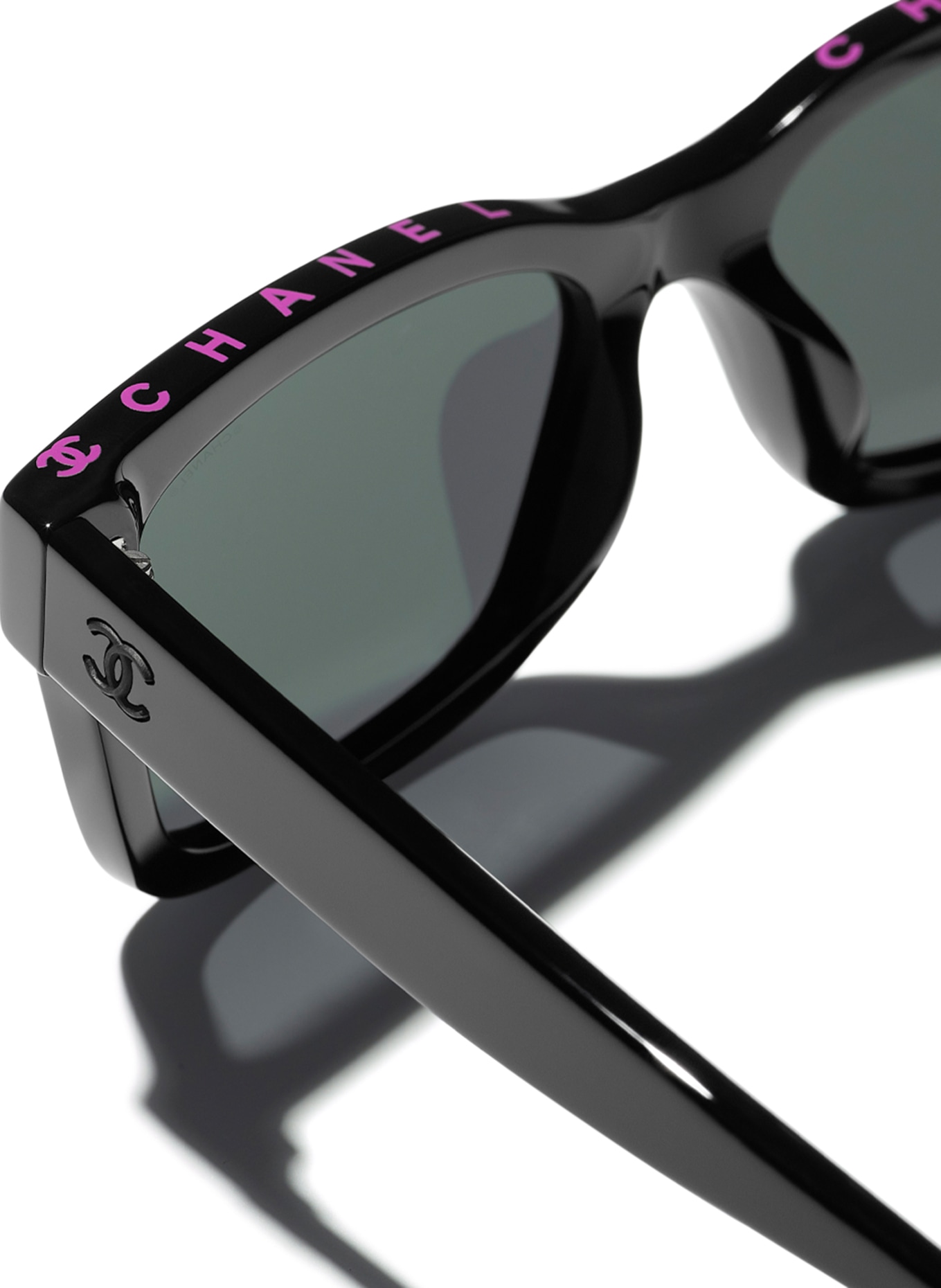 CHANEL Square sunglasses, Color: 1711S4 - BLACK/DARK GRAY (Image 4)