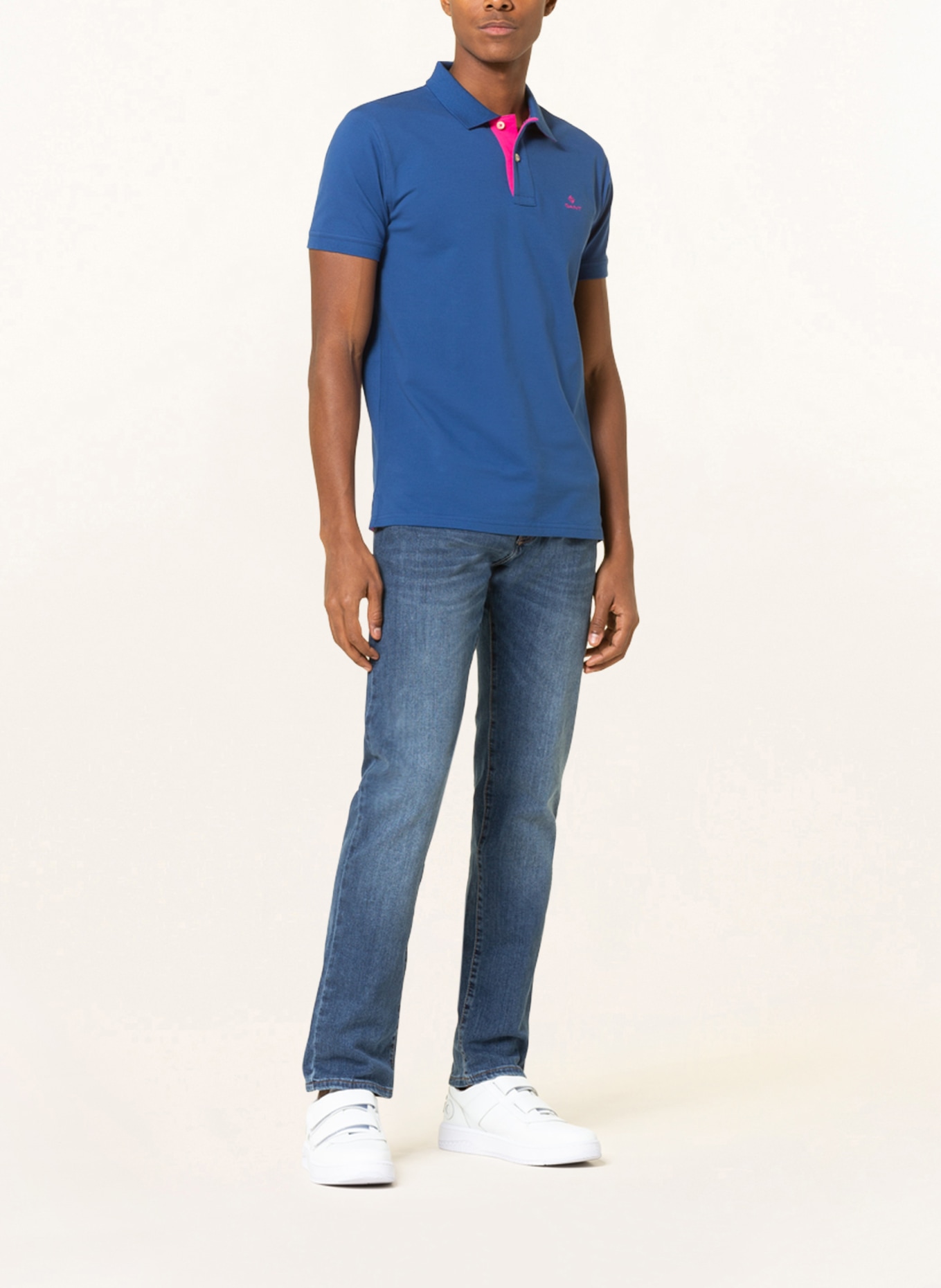 GANT Piqué-Poloshirt, Farbe: BLAU (Bild 2)