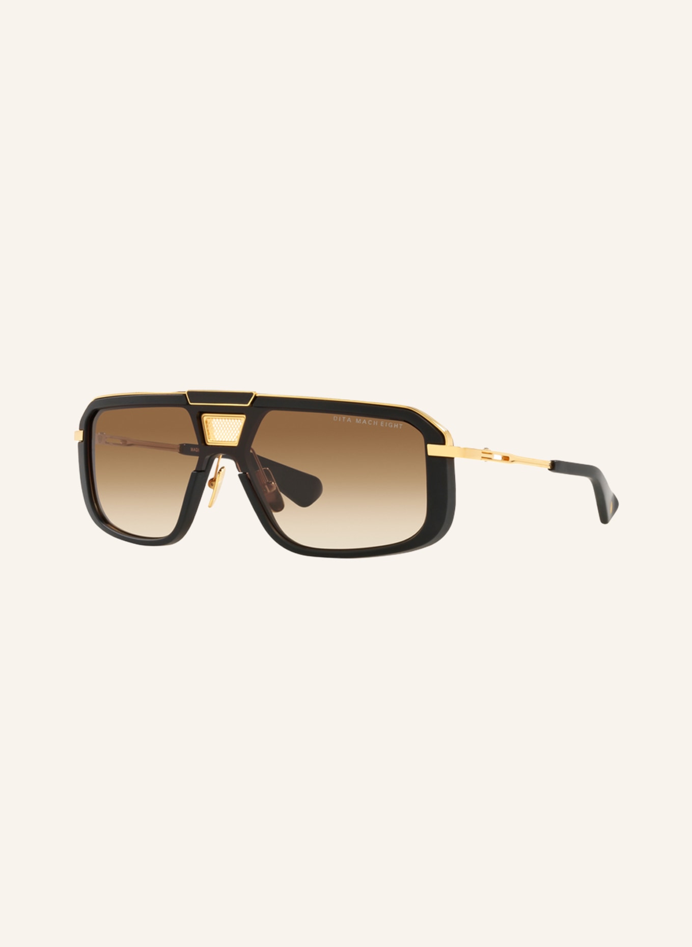 DITA Sunglasses MACH EIGHT, Color: 1220D4 - BLACK MATTE/LIGHT BROWN GRADIENT (Image 1)