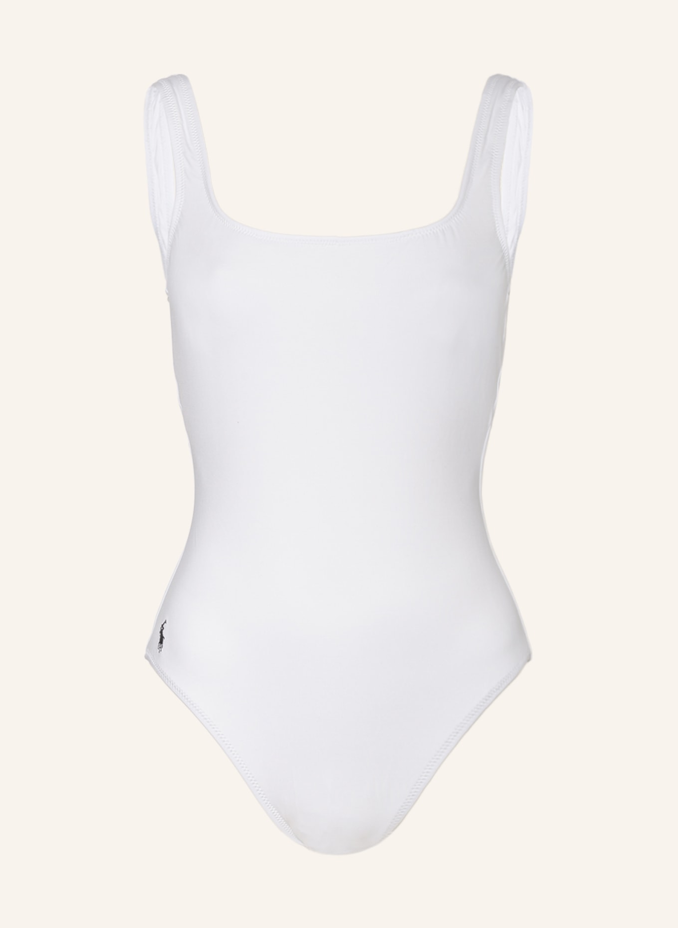 POLO RALPH LAUREN Swimsuit SIGNATURE SOLIDS, Color: WHITE (Image 1)
