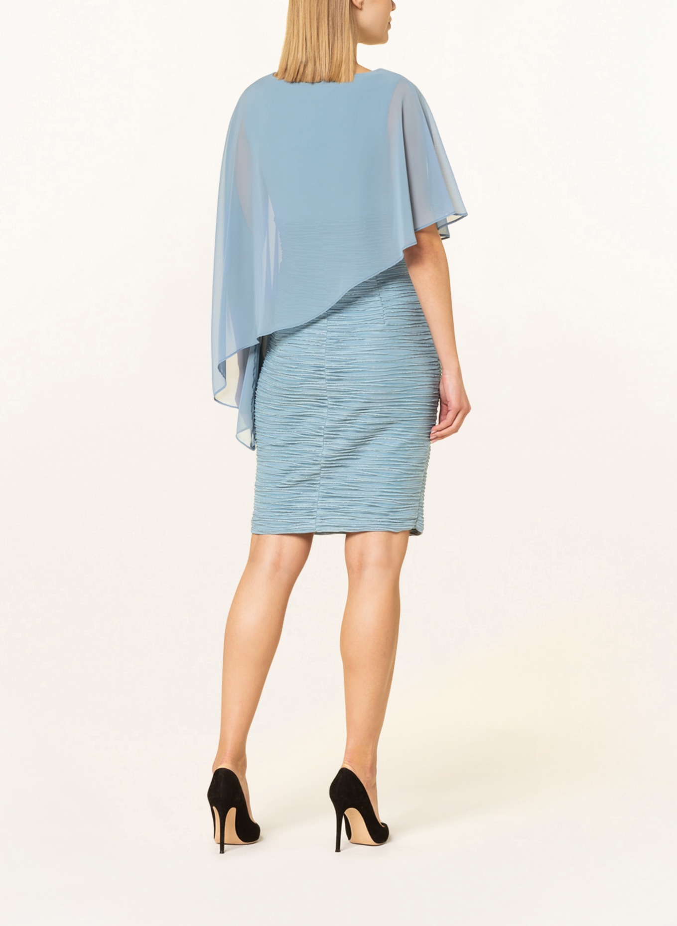 SWING Cocktail dress, Color: BLUE GRAY (Image 3)