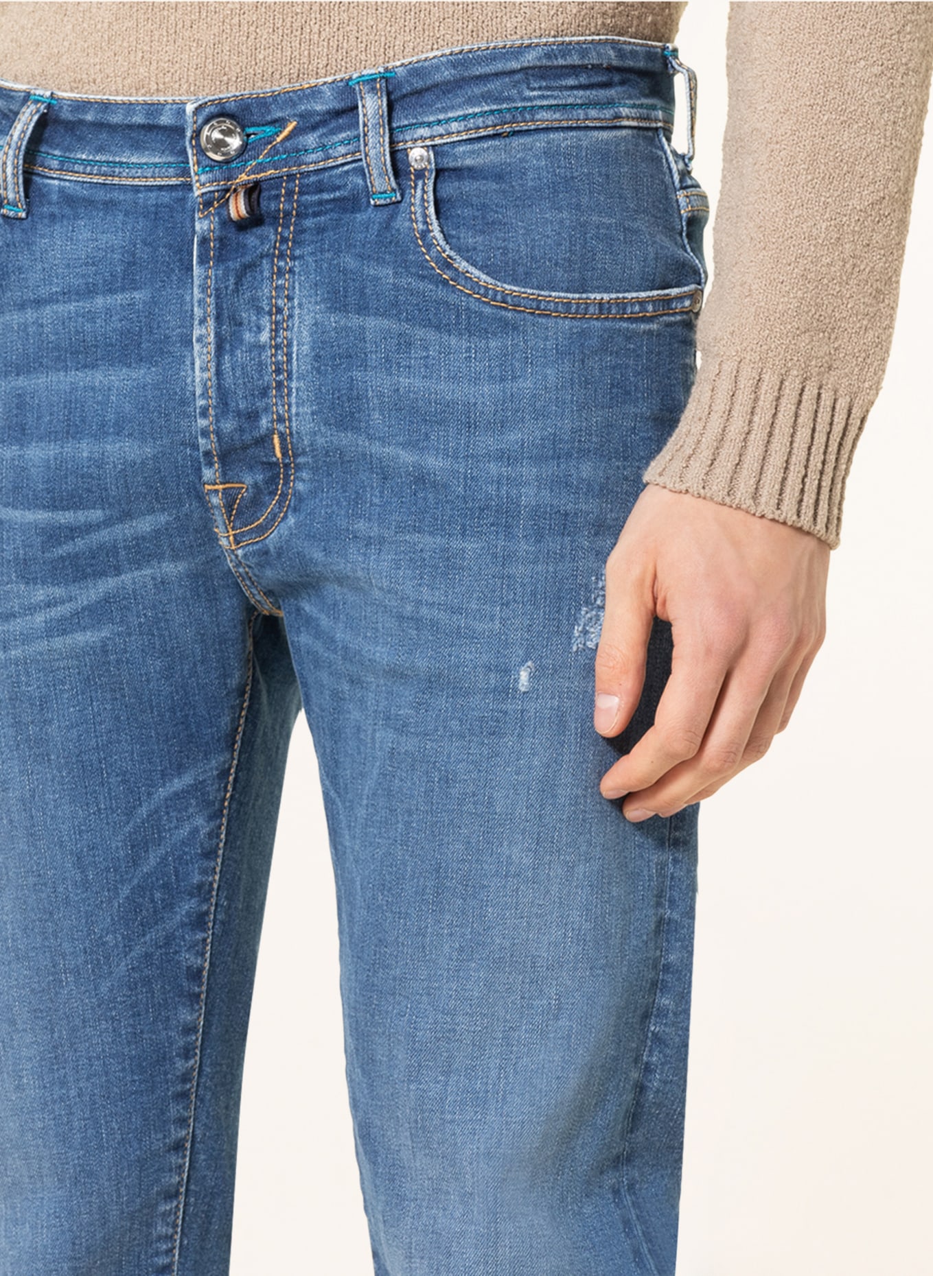 JACOB COHEN Jeans BARD LIMITED Regular Fit, Farbe: 418D Light Blue USed (Bild 5)