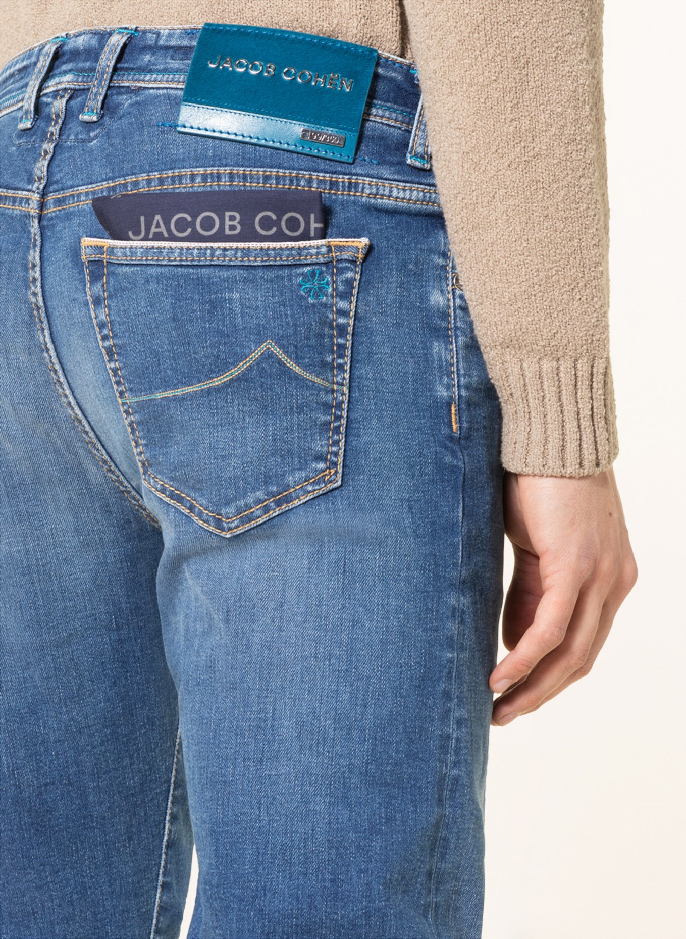 JACOB COHEN Jeans BARD LIMITED Regular Fit, Farbe: 418D Light Blue USed (Bild 6)