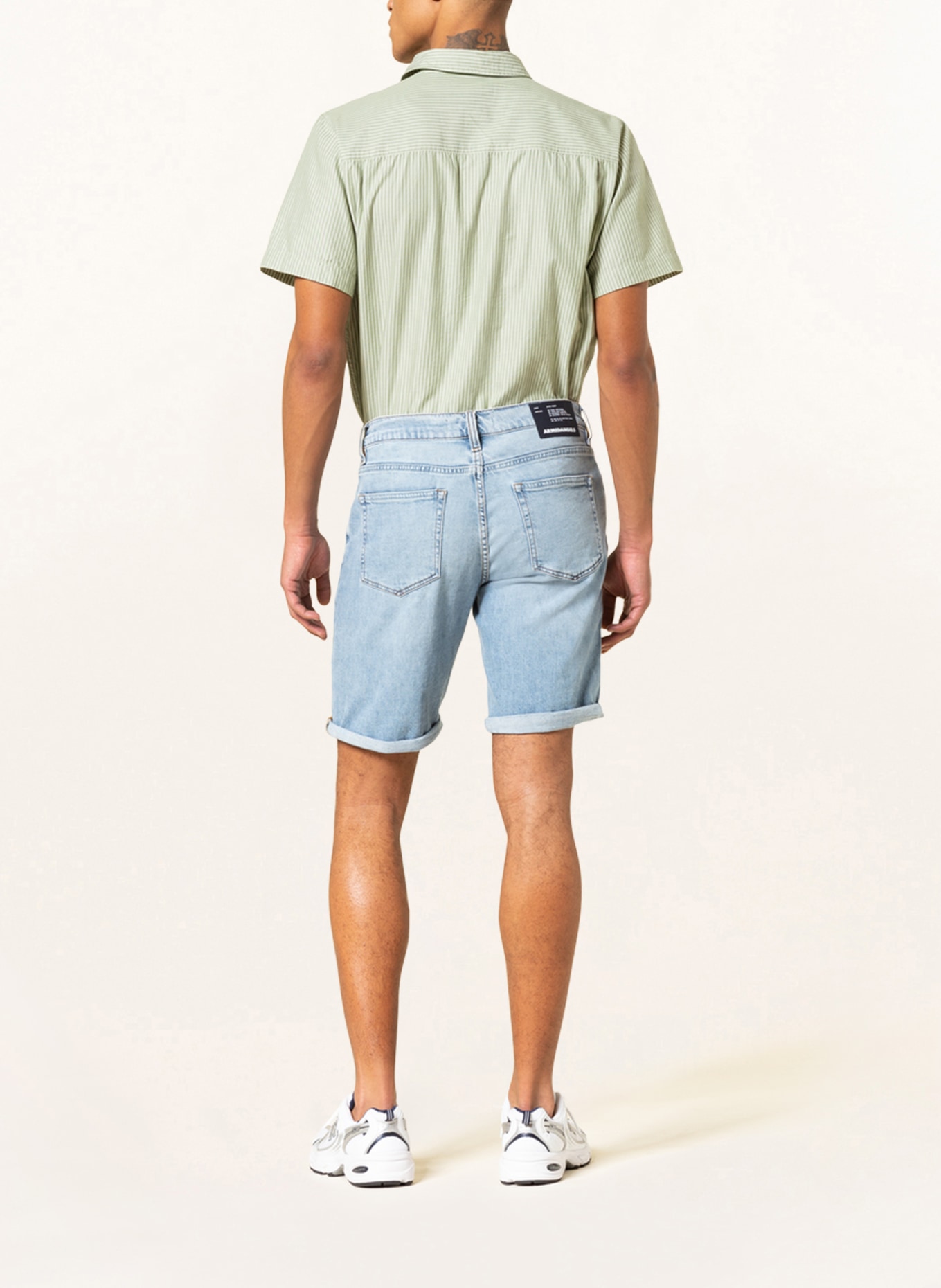 ARMEDANGELS Denim shorts NAAIL slim fit , Color: 1952 mineral blue (Image 3)