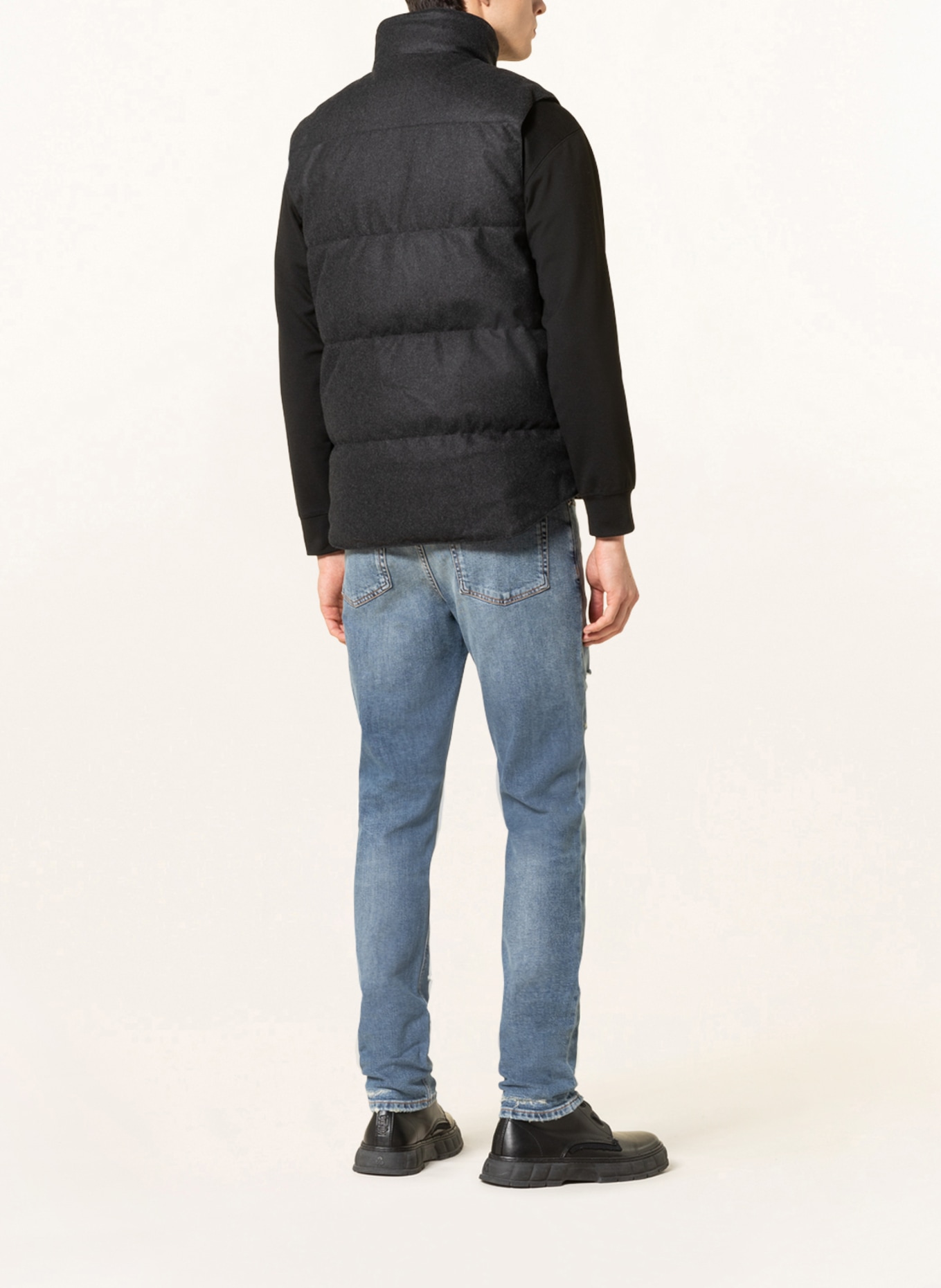 CANADA GOOSE Down vest GARSON, Color: DARK GRAY (Image 3)