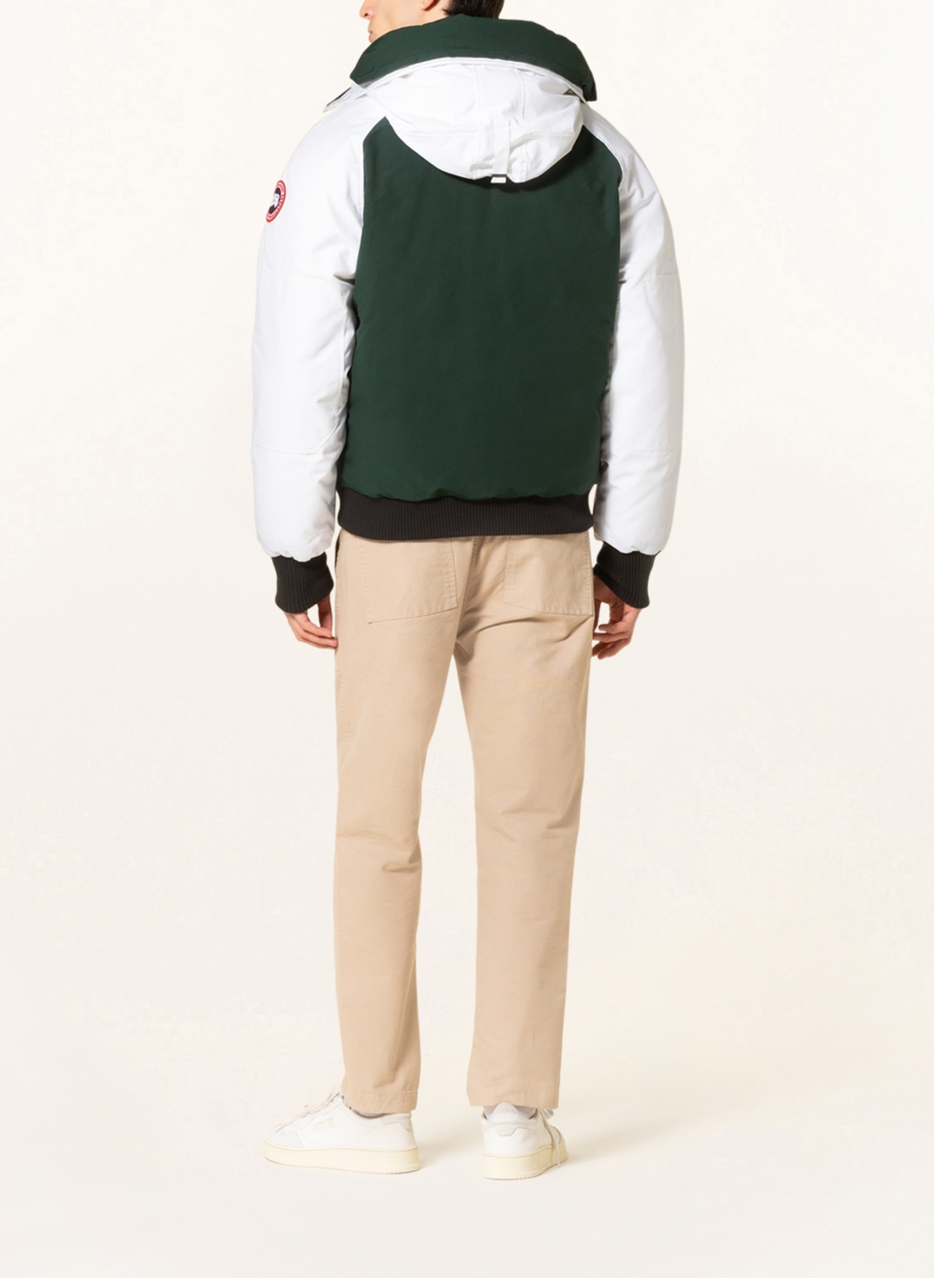 CANADA GOOSE Down jacket CHILLIWACK , Color: DARK GREEN/ WHITE (Image 3)