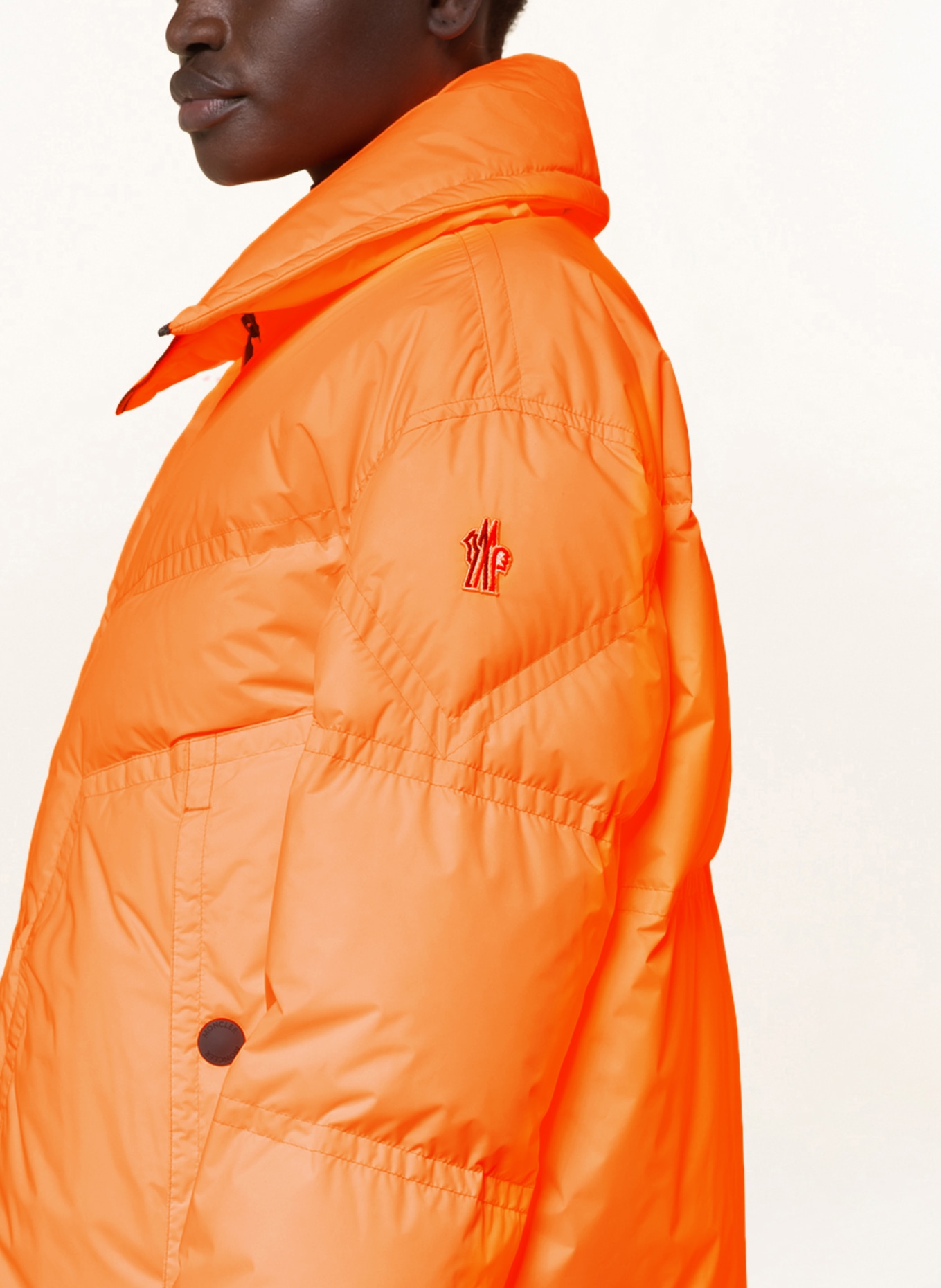 MONCLER GRENOBLE Down ski jacket CLUSE, Color: ORANGE (Image 4)