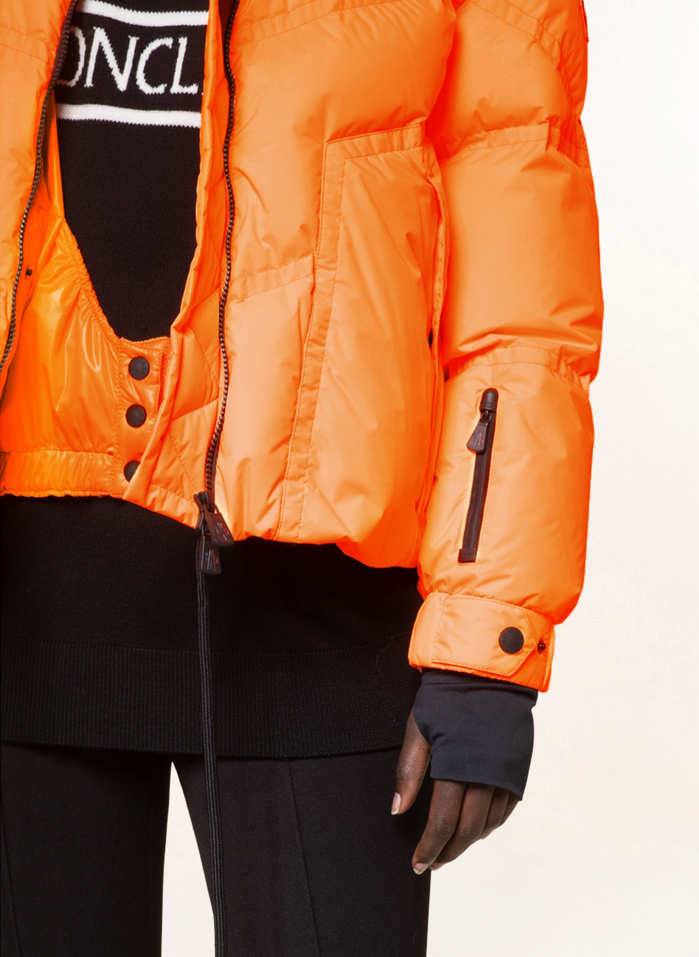 MONCLER GRENOBLE Down ski jacket CLUSE, Color: ORANGE (Image 5)