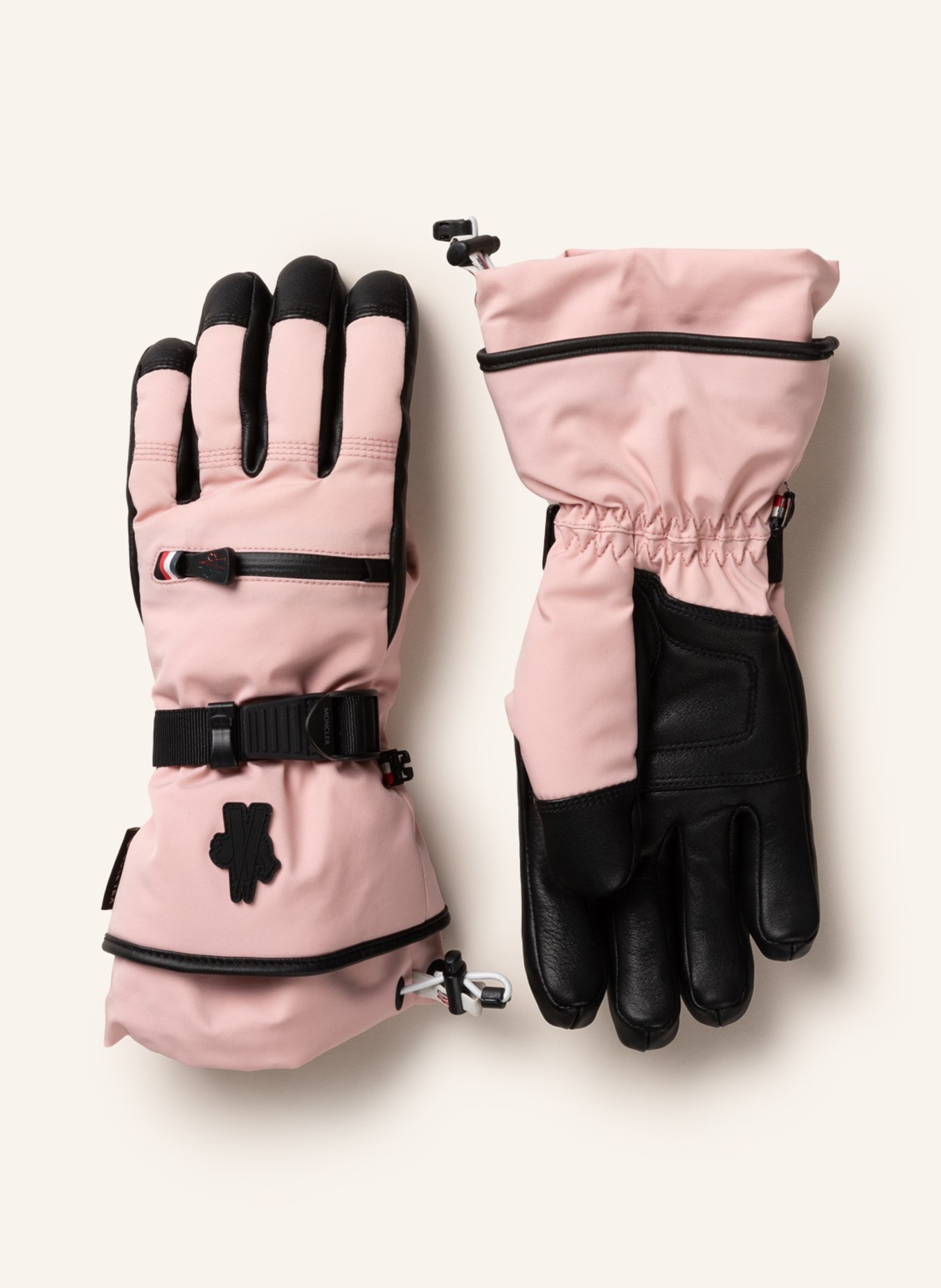 MONCLER GRENOBLE Ski gloves, Color: PINK (Image 1)
