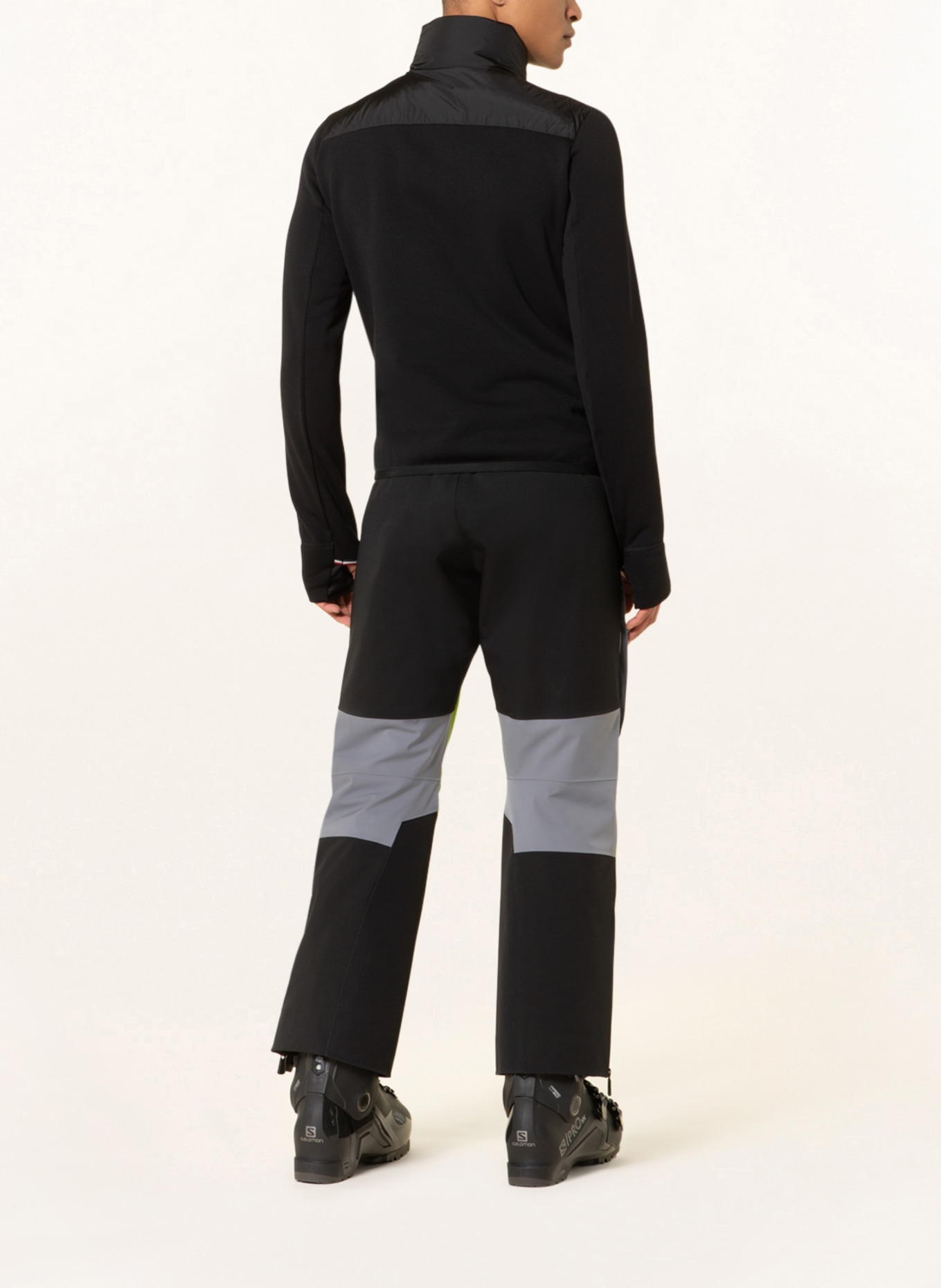 MONCLER GRENOBLE Hybrid down jacket, Color: BLACK/ NEON GREEN (Image 3)