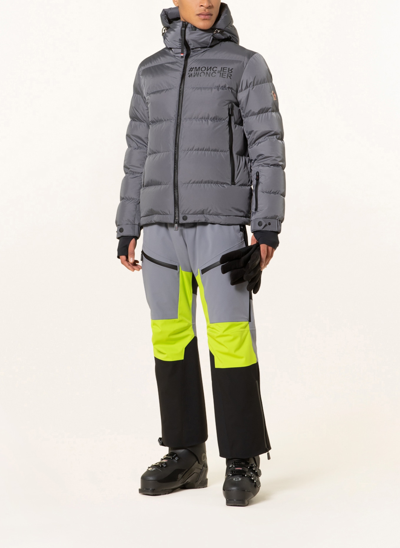 MONCLER GRENOBLE Down ski jacket ISORNO, Color: GRAY (Image 2)