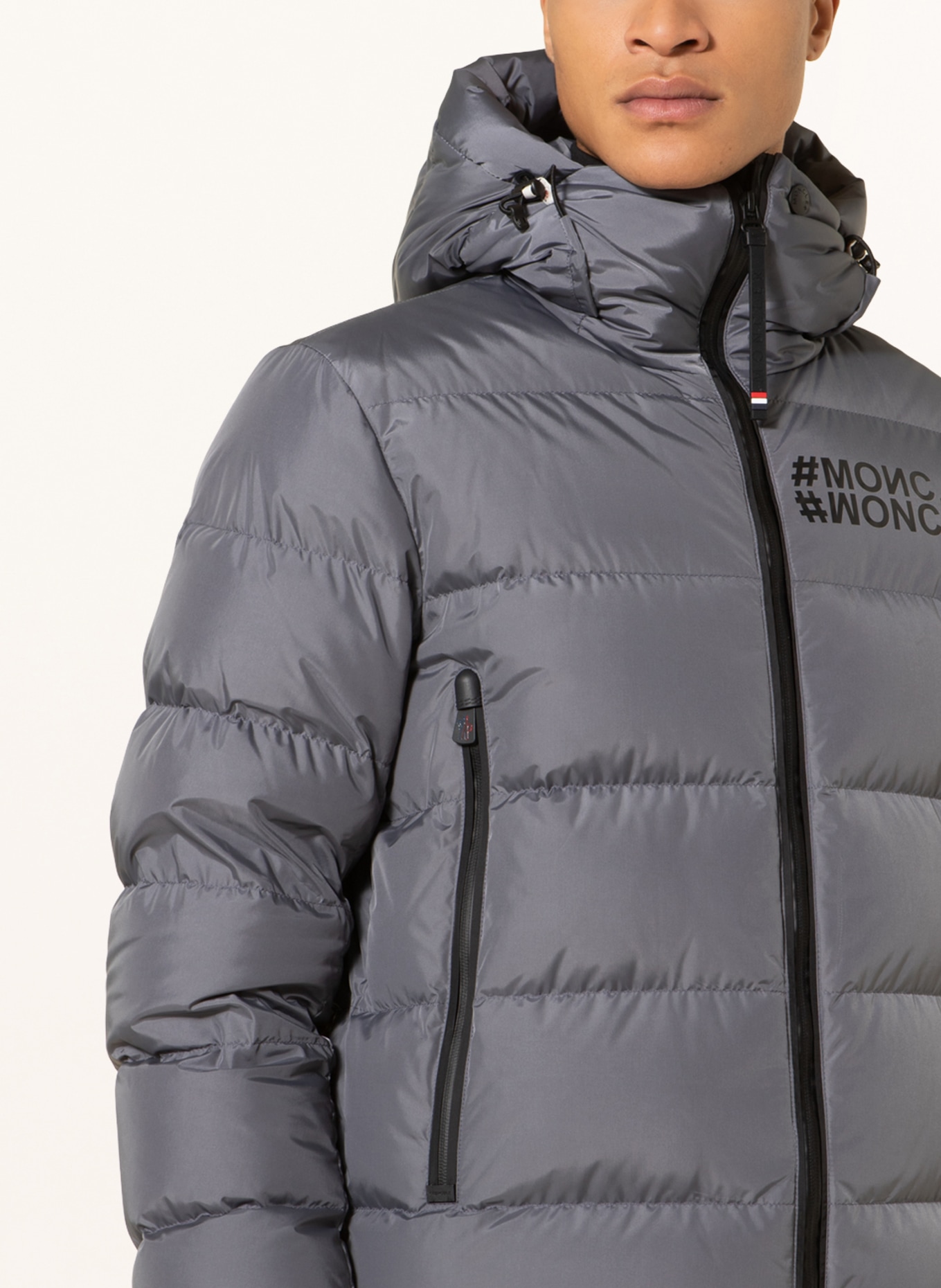 MONCLER GRENOBLE Down ski jacket ISORNO, Color: GRAY (Image 5)