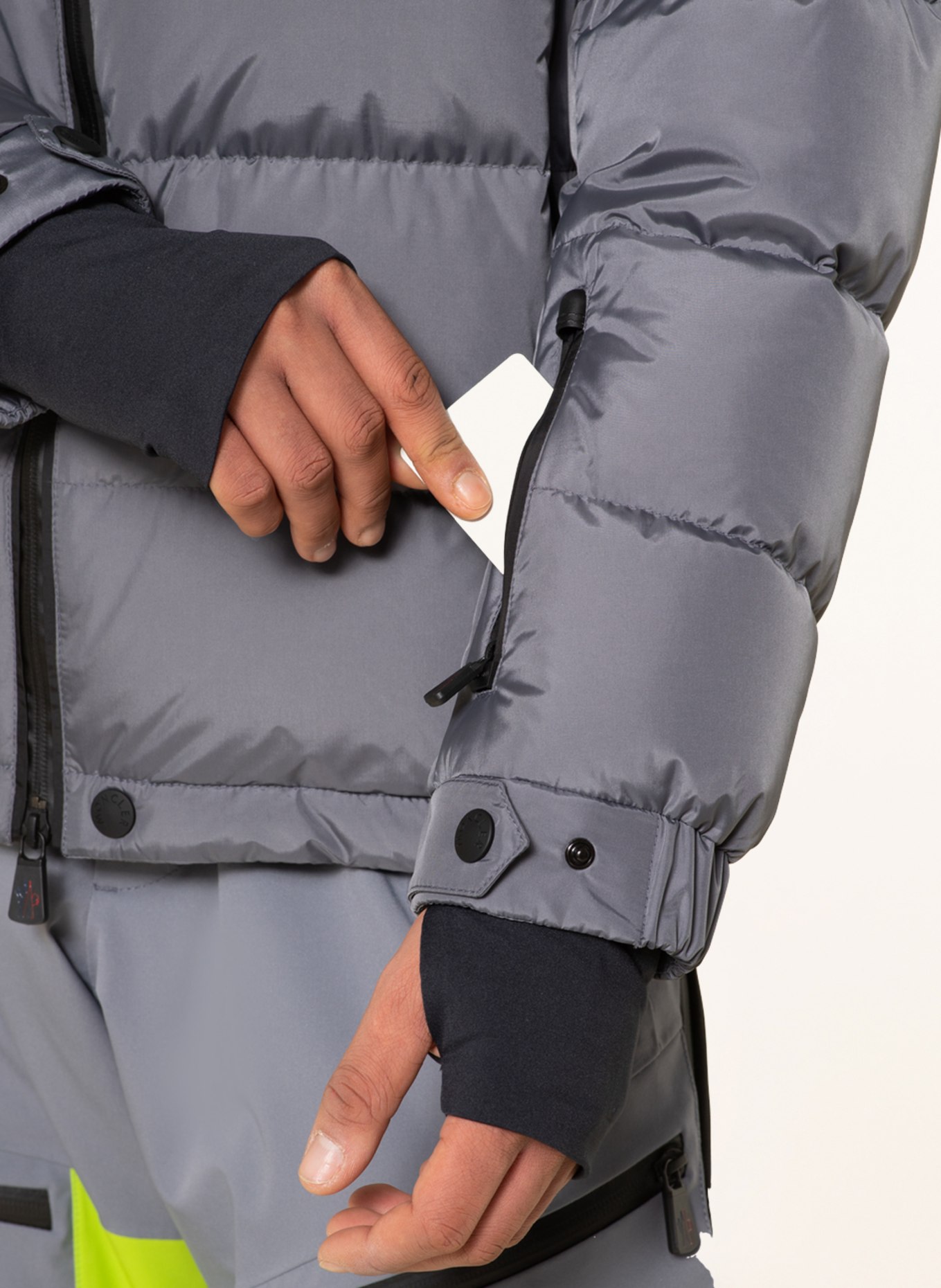 MONCLER GRENOBLE Down ski jacket ISORNO, Color: GRAY (Image 7)