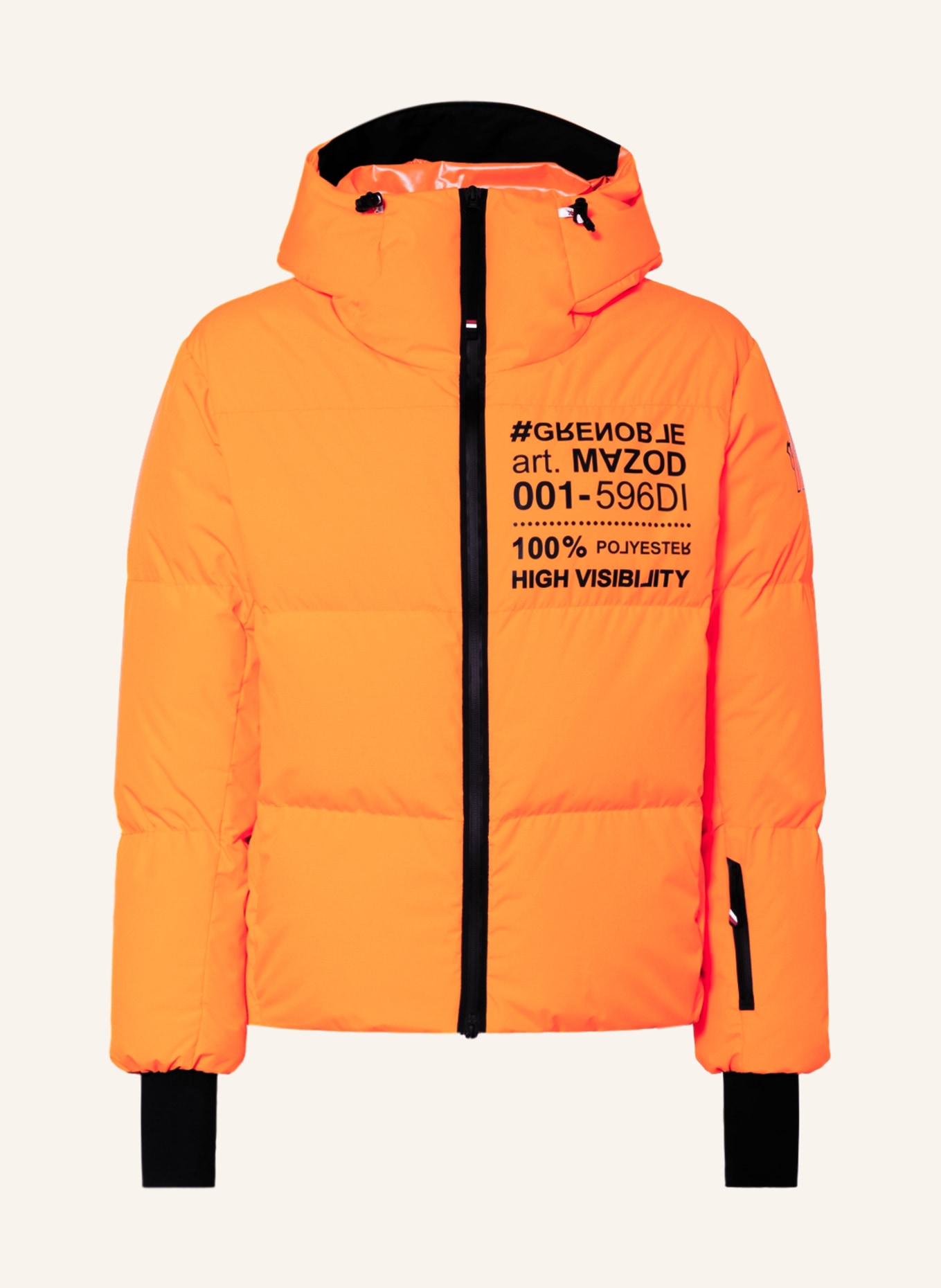 MONCLER GRENOBLE Down ski jacket MAZOD, Color: NEON ORANGE (Image 1)