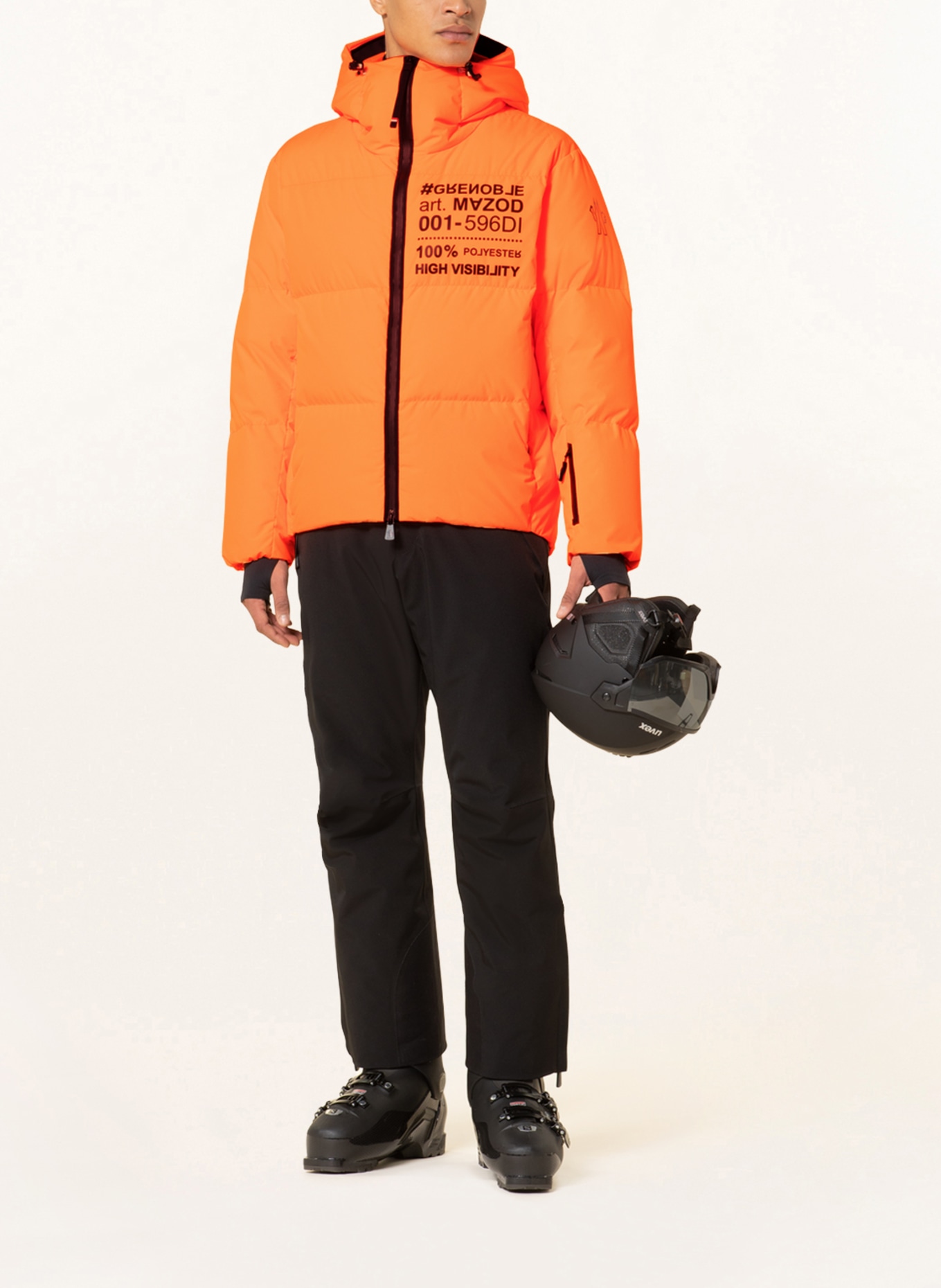 MONCLER GRENOBLE Down ski jacket MAZOD, Color: NEON ORANGE (Image 2)
