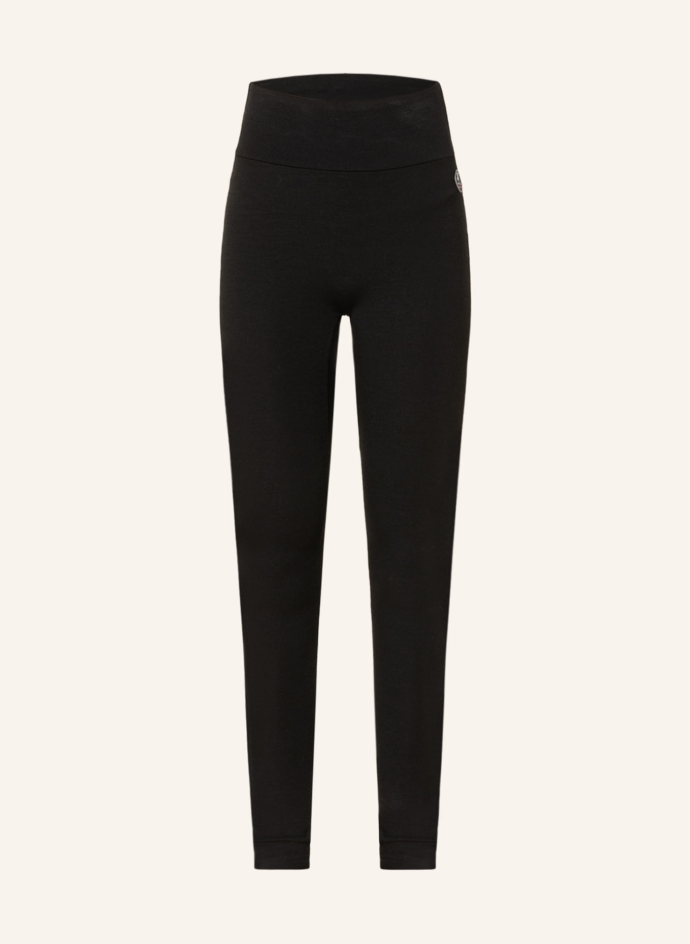 WE NORWEGIANS Functional baselayer trousers SKI made of merino wool, Color: BLACK (Image 1)