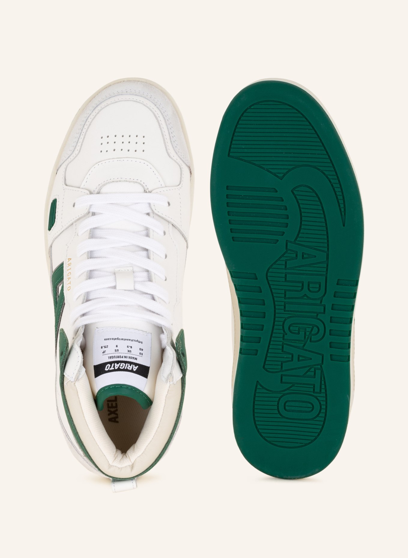 AXEL ARIGATO Hightop-Sneaker A DICE, Farbe: WEISS/ GRÜN (Bild 5)